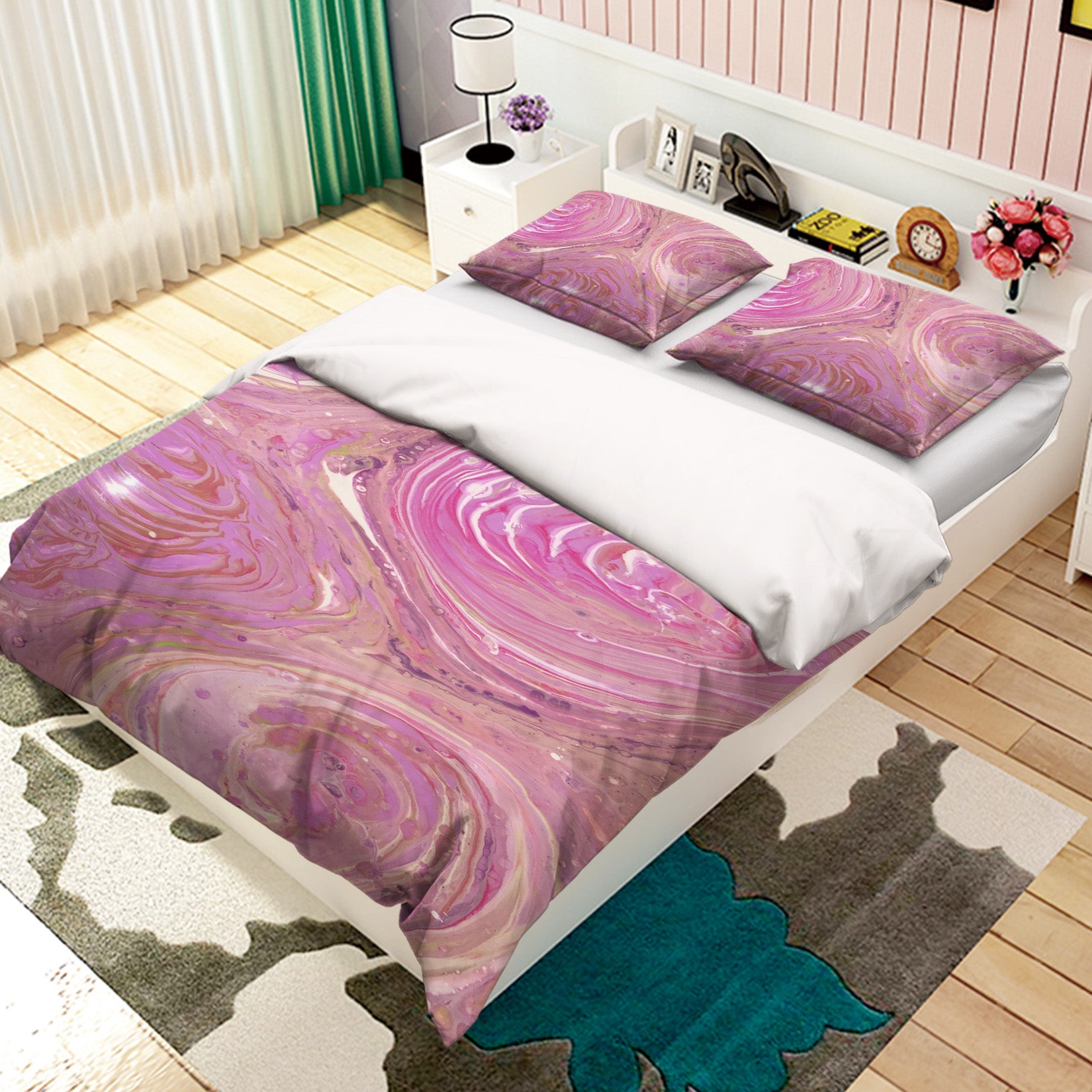 3D Pink Pattern 40055 Valerie Latrice Bedding Bed Pillowcases Quilt