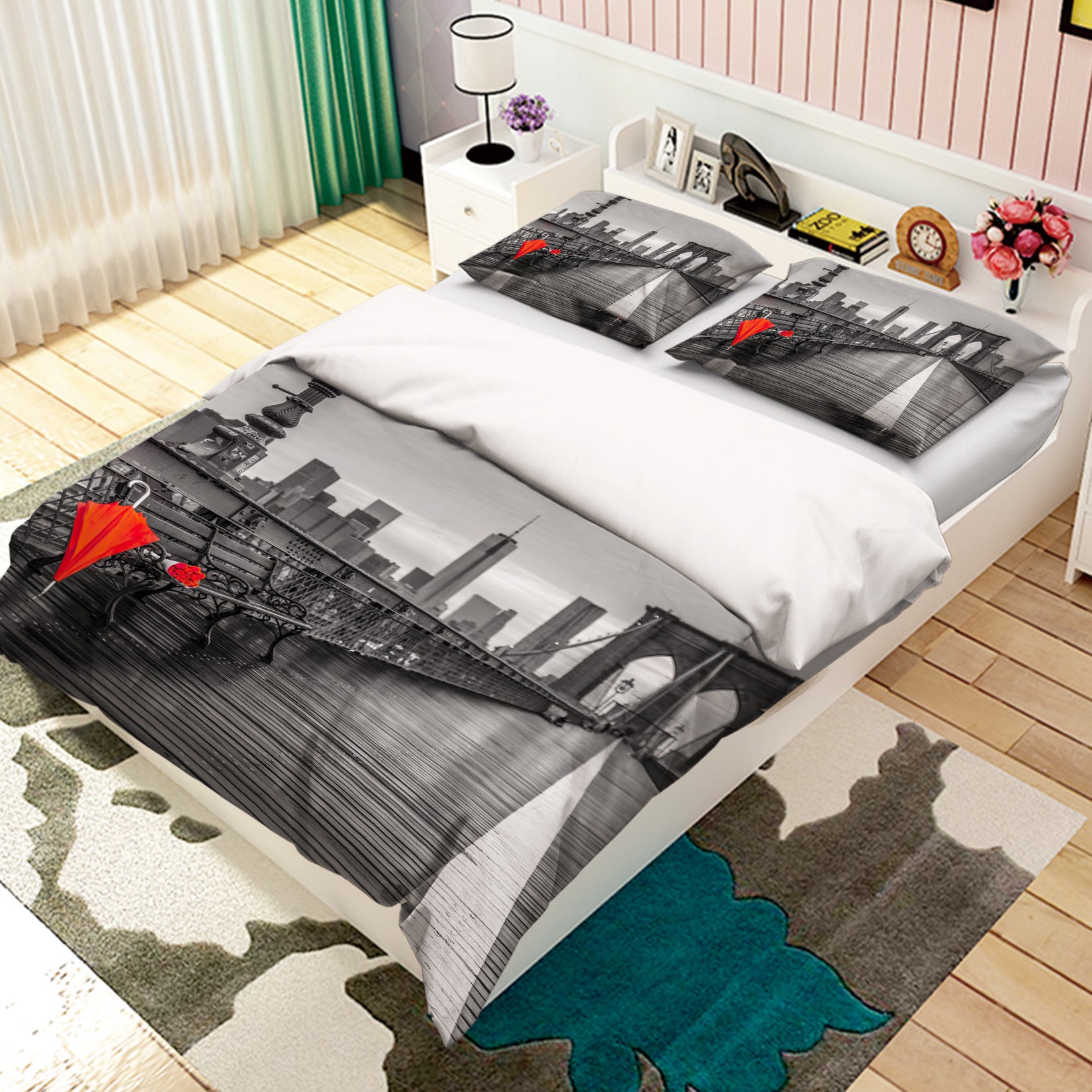 3D Bridge Chair 1014 Assaf Frank Bedding Bed Pillowcases Quilt