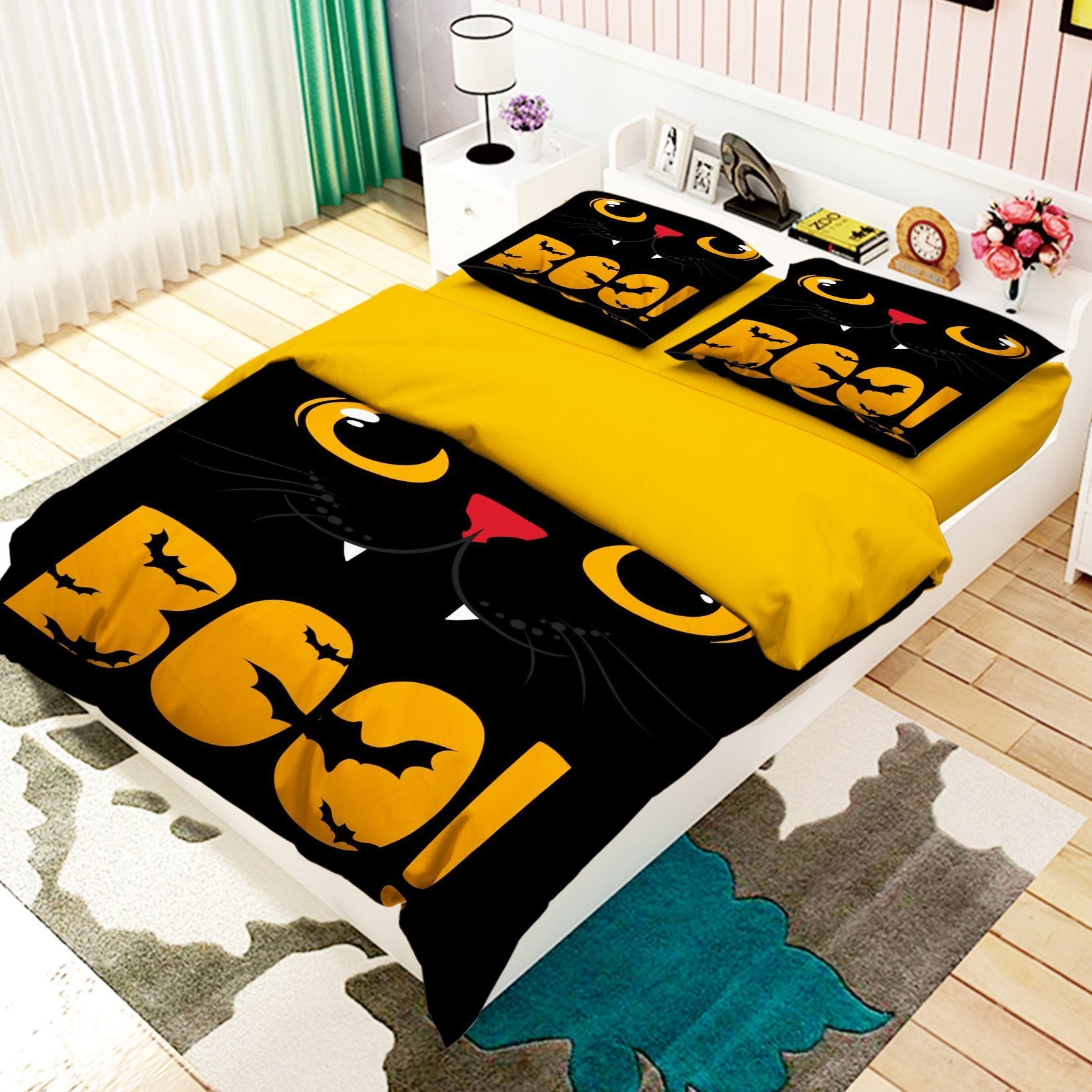 3D Smart Cat 310 Bed Pillowcases Quilt Wallpaper AJ Wallpaper 