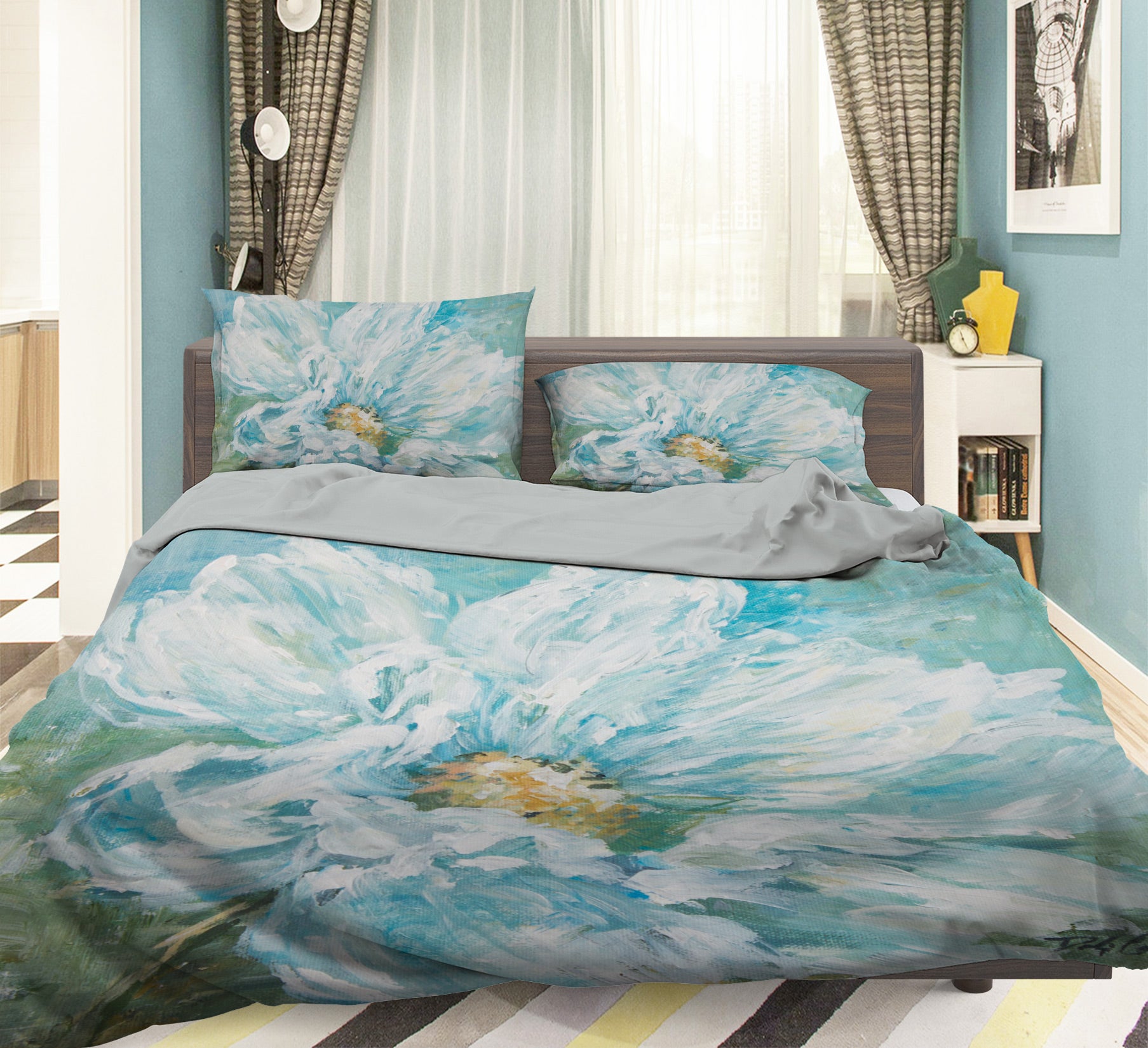 3D Flower 2078 Debi Coules Bedding Bed Pillowcases Quilt