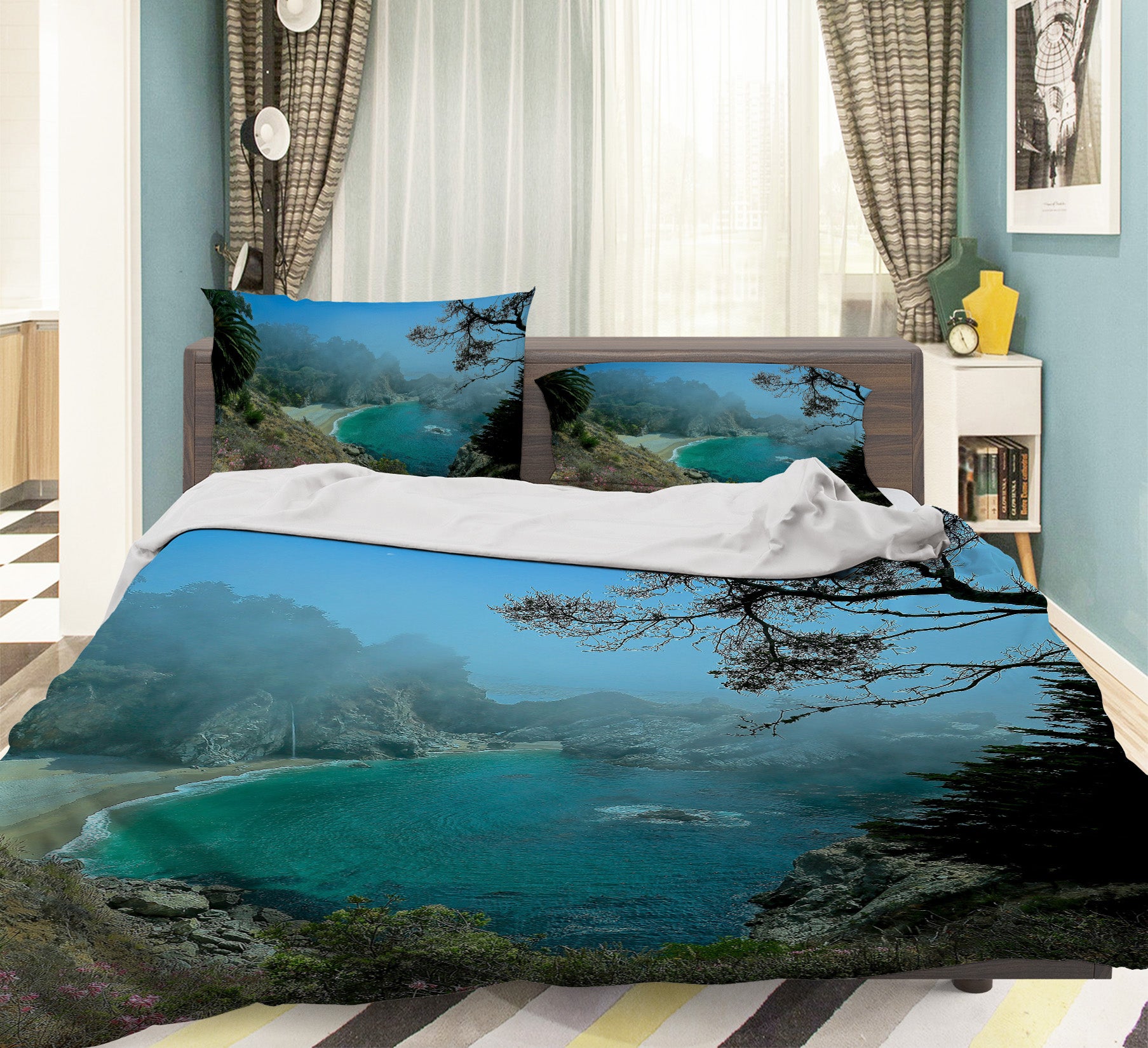 3D Landscape 8676 Kathy Barefield Bedding Bed Pillowcases Quilt
