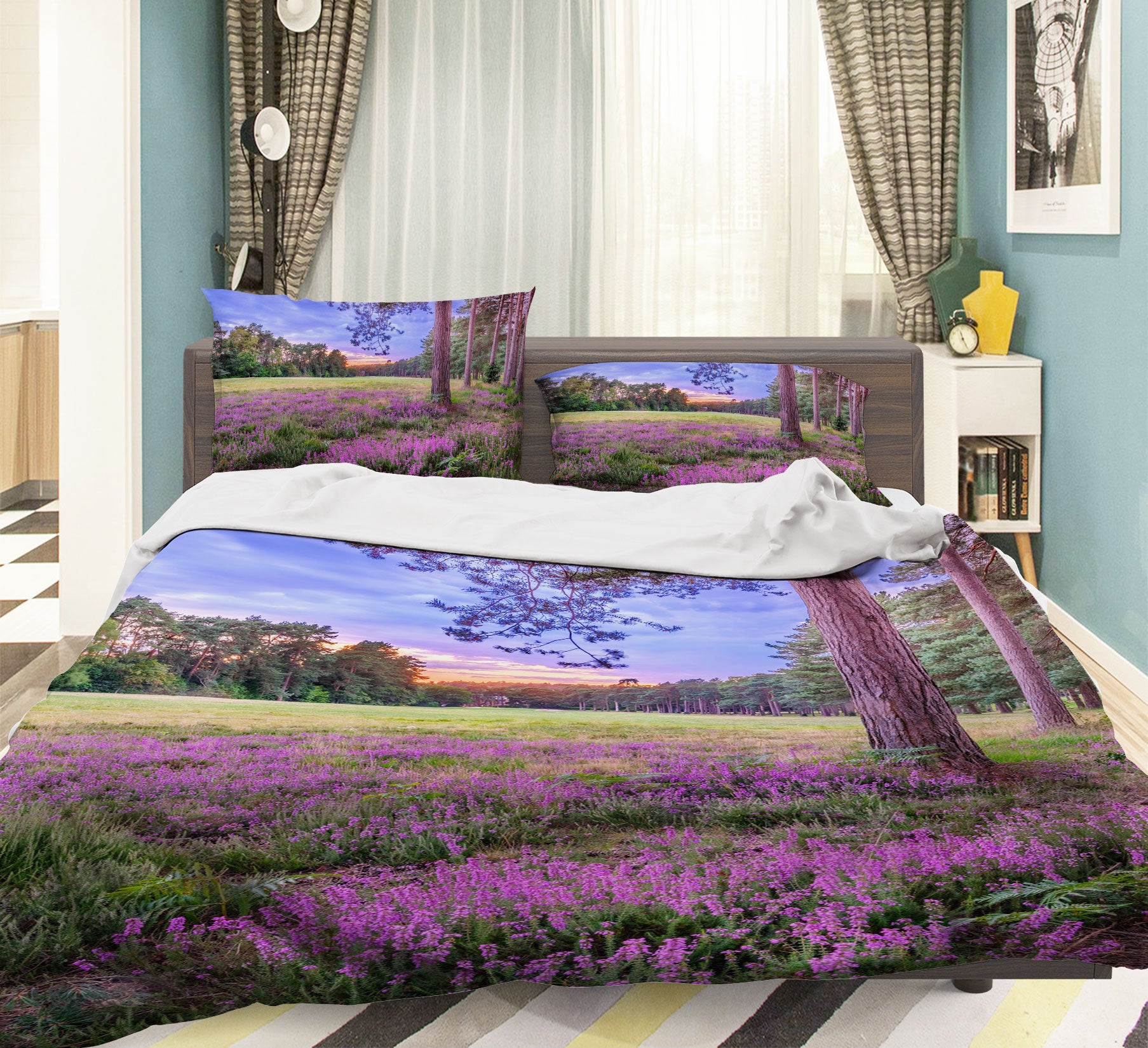 3D Lavender Tree 1060 Assaf Frank Bedding Bed Pillowcases Quilt