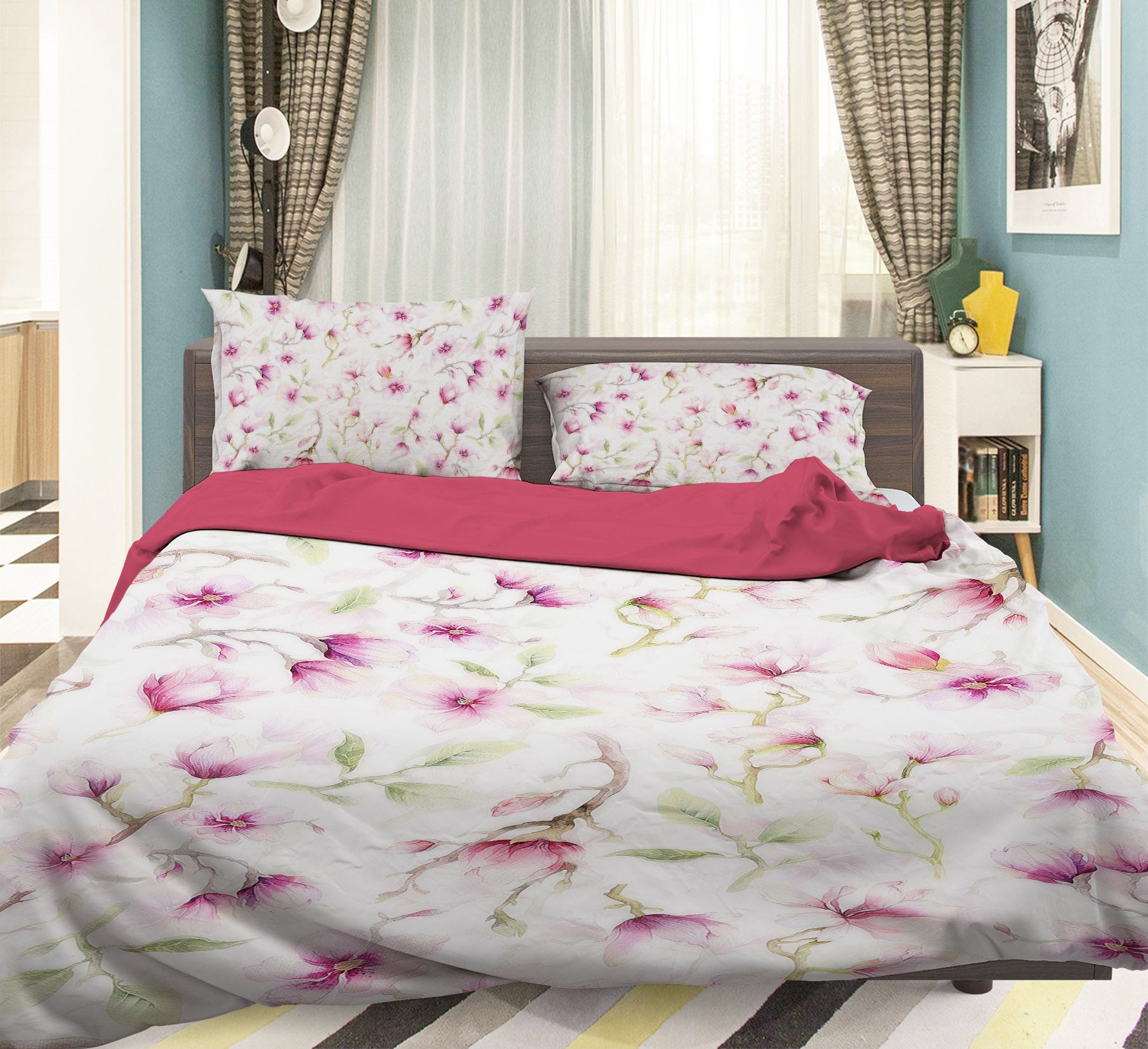 3D Trunk Flower 084 Uta Naumann Bedding Bed Pillowcases Quilt