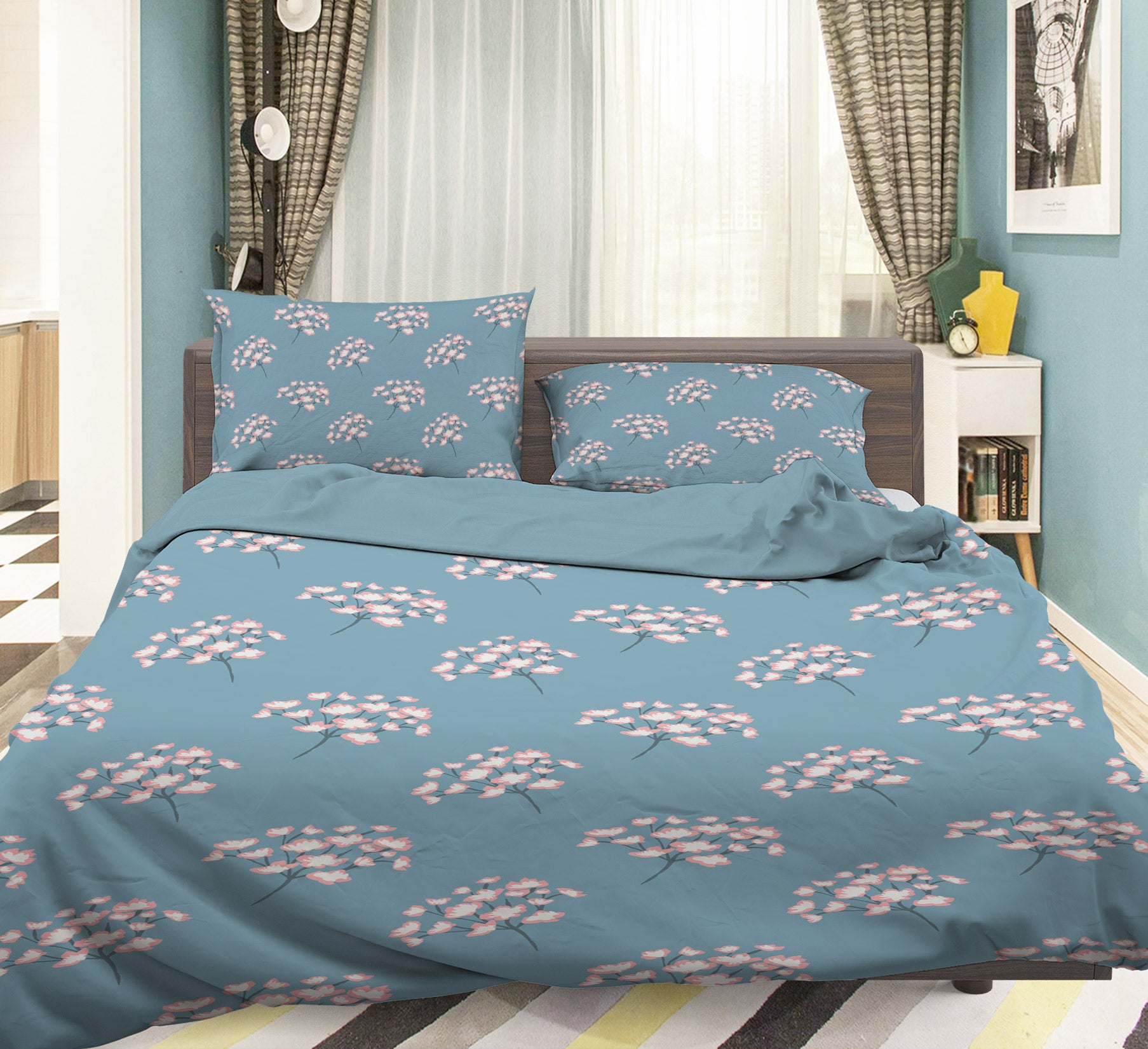 3D Pink Floral Pattern 109104 Kashmira Jayaprakash Bedding Bed Pillowcases Quilt
