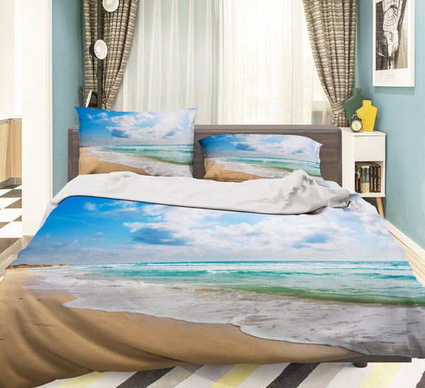 3D Seaside Beach 087 Bed Pillowcases Quilt | AJ Wallpaper
