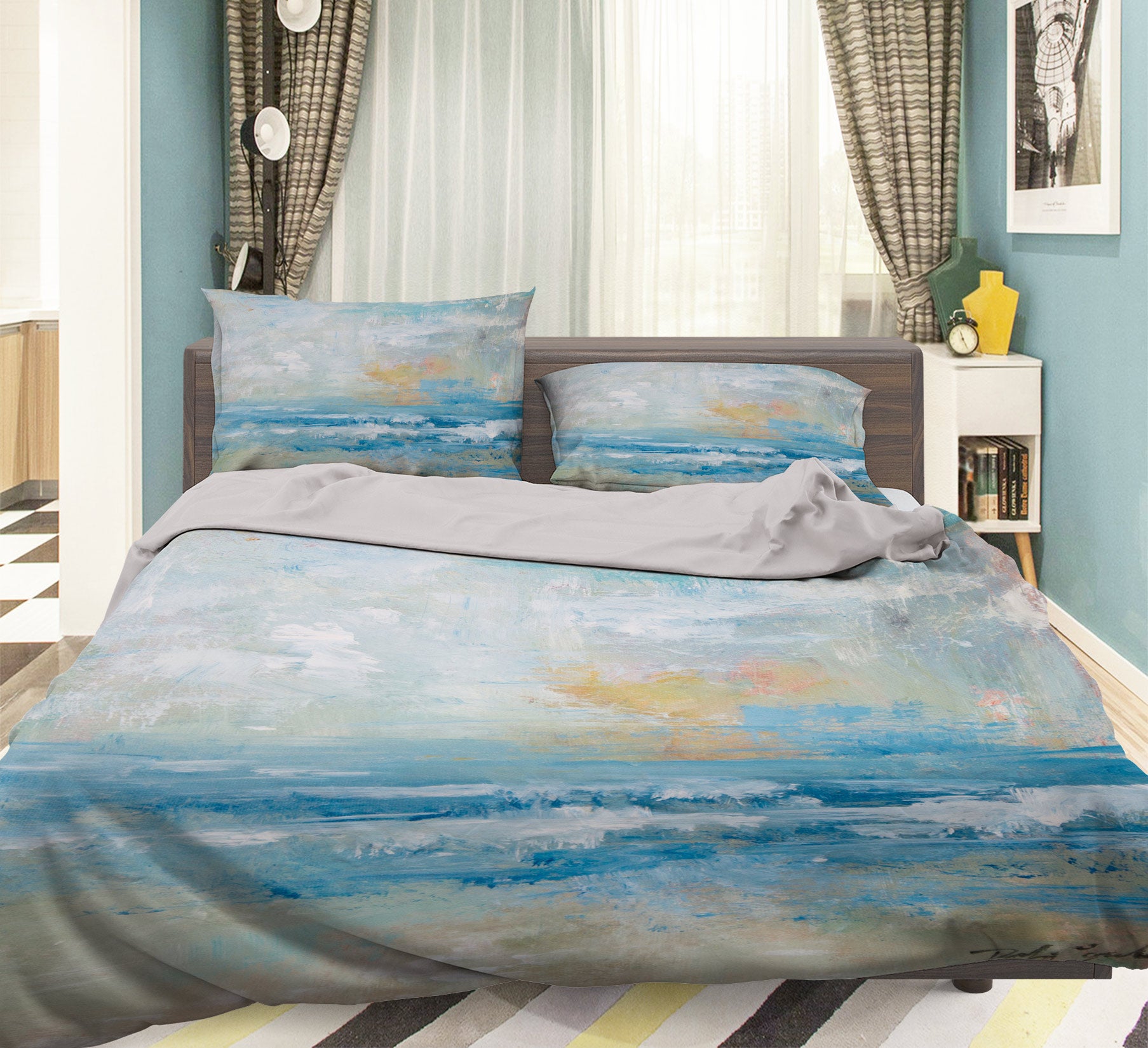 3D Seaside 2138 Debi Coules Bedding Bed Pillowcases Quilt