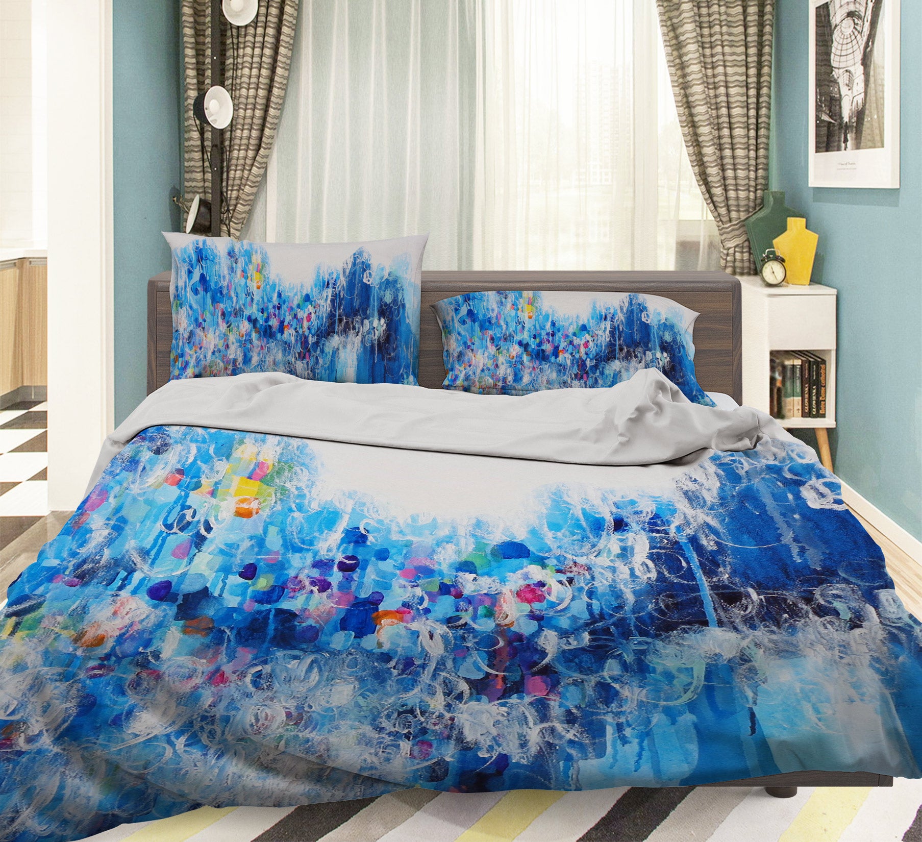 3D Blue Art Painting 1118 Misako Chida Bedding Bed Pillowcases Quilt