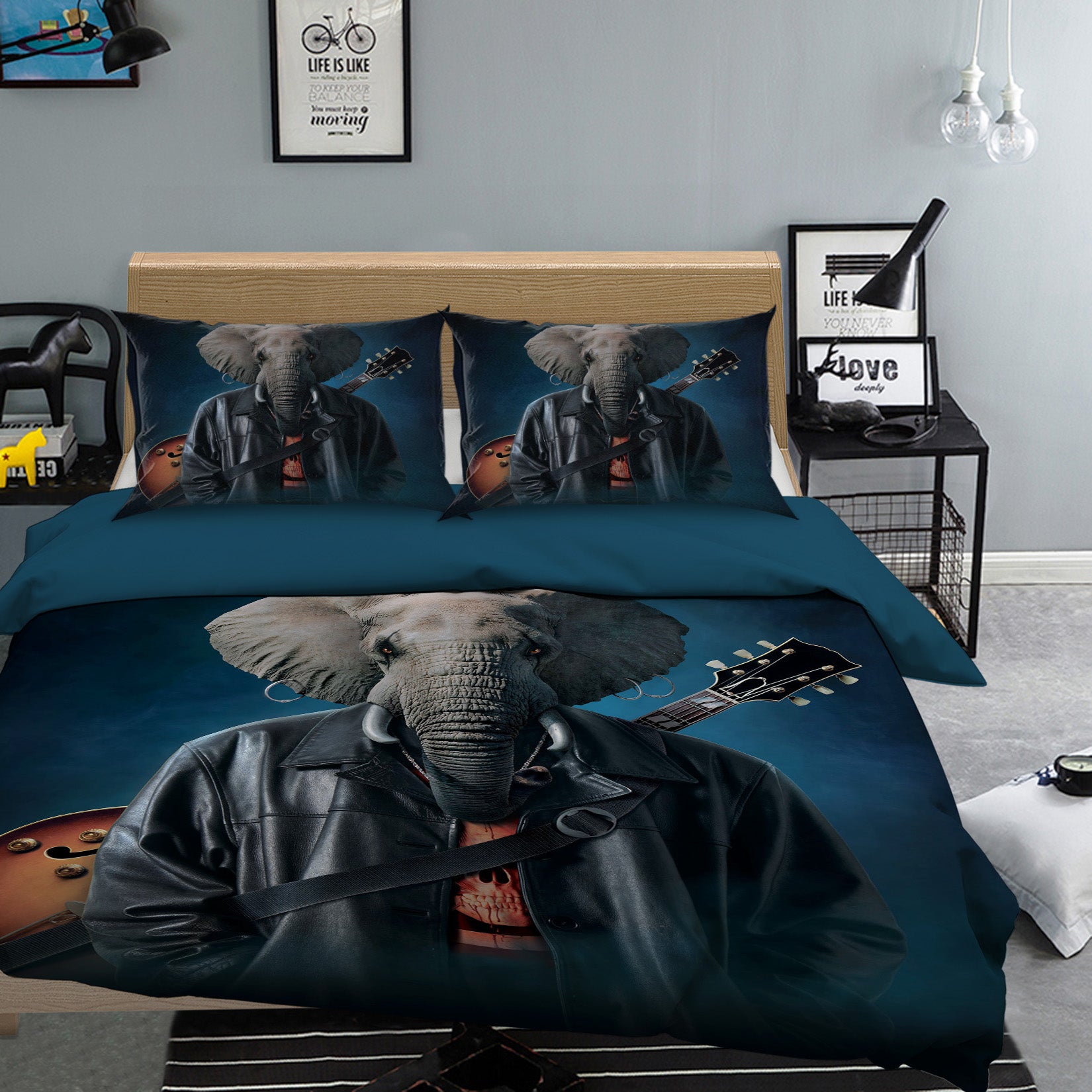 3D Elephice Cooper 044 Bed Pillowcases Quilt Exclusive Designer Vincent