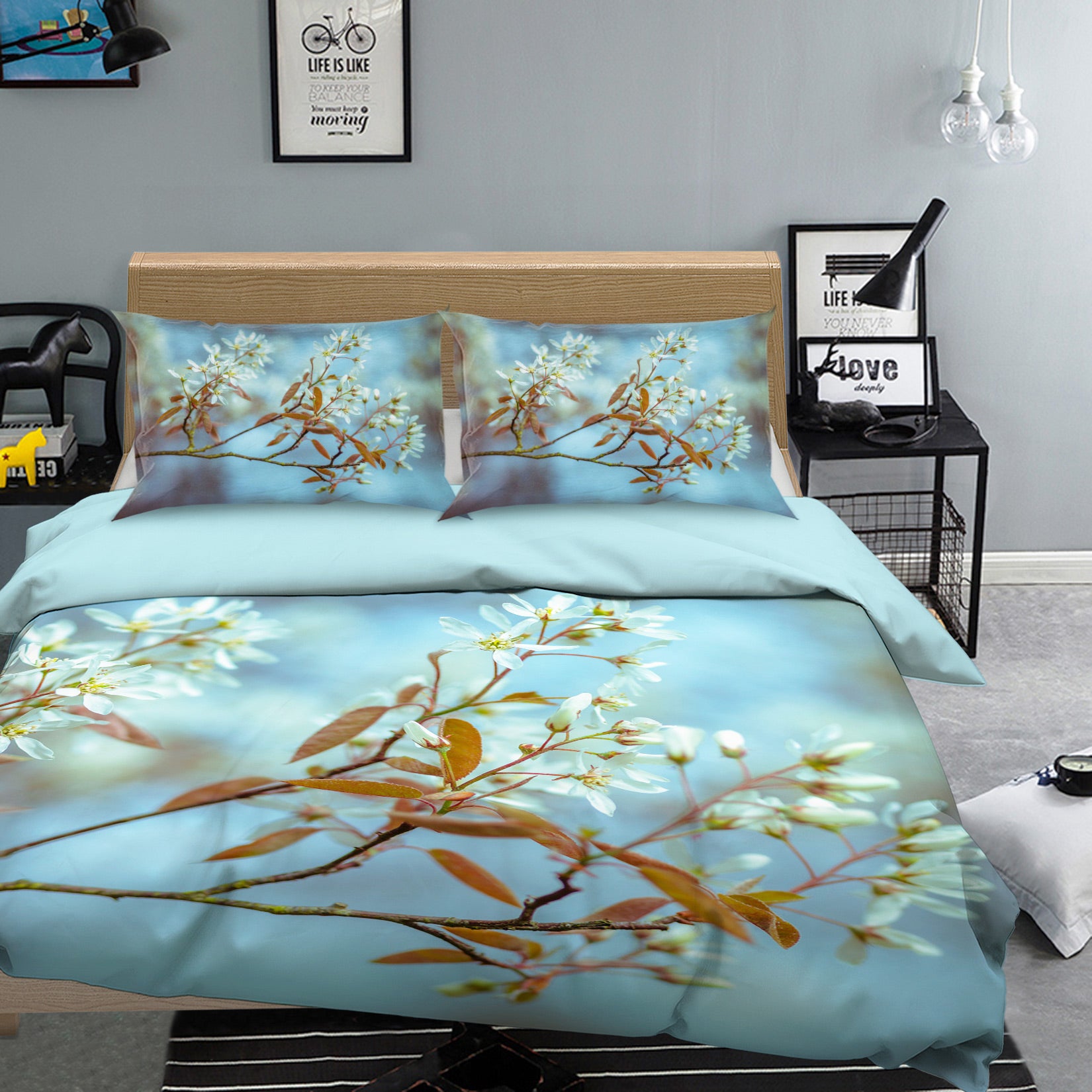 3D Flowering Branch 1006 Assaf Frank Bedding Bed Pillowcases Quilt