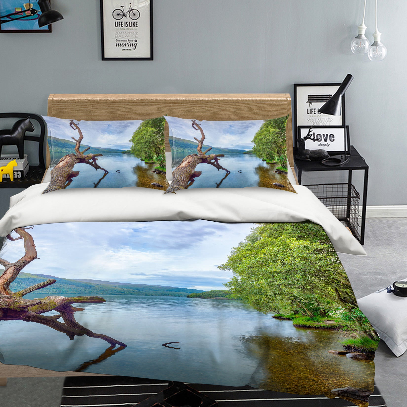 3D Trunk Lake 1043 Assaf Frank Bedding Bed Pillowcases Quilt