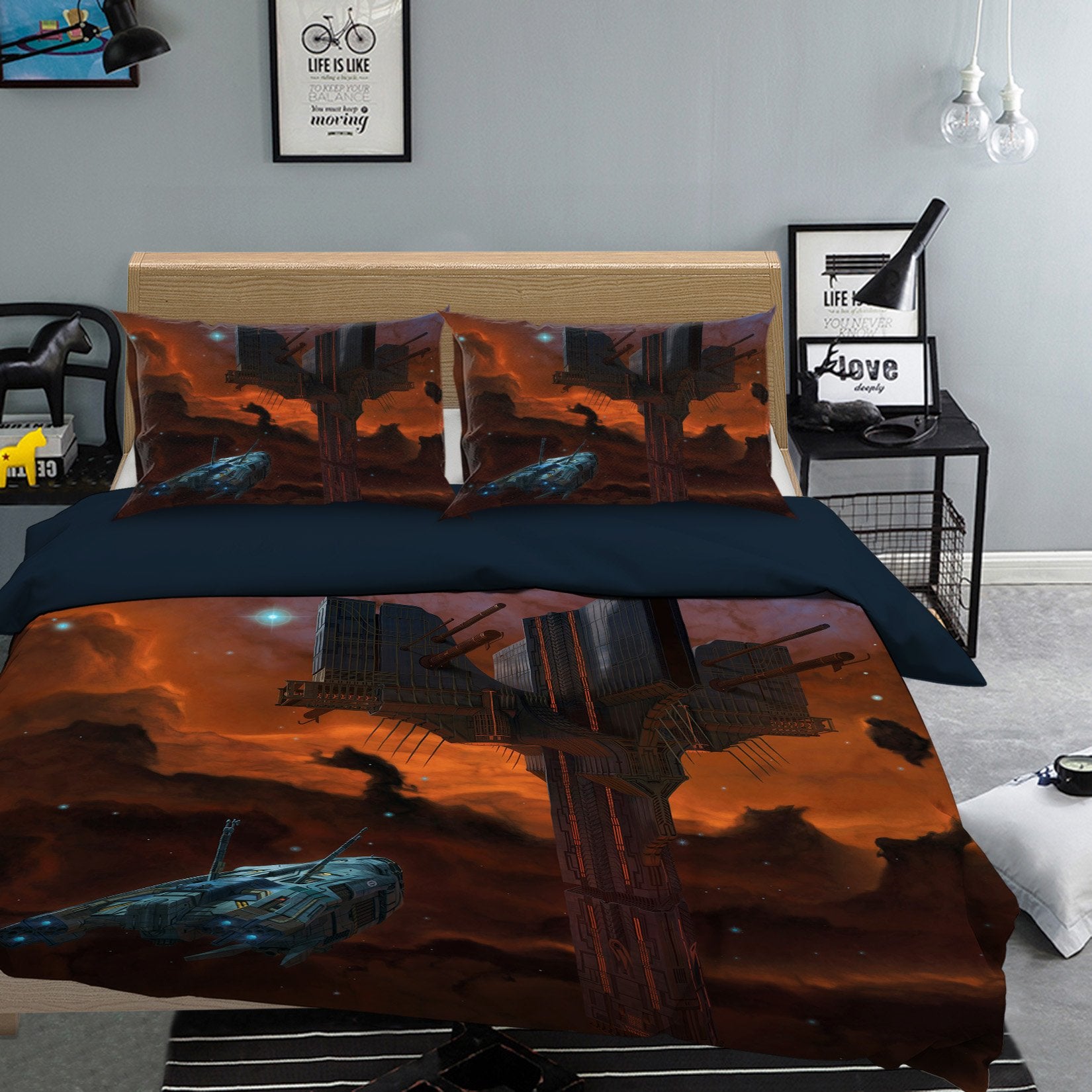 3D Alien Artifact 2108 Bed Pillowcases Quilt Exclusive Designer Vincent Quiet Covers AJ Creativity Home 