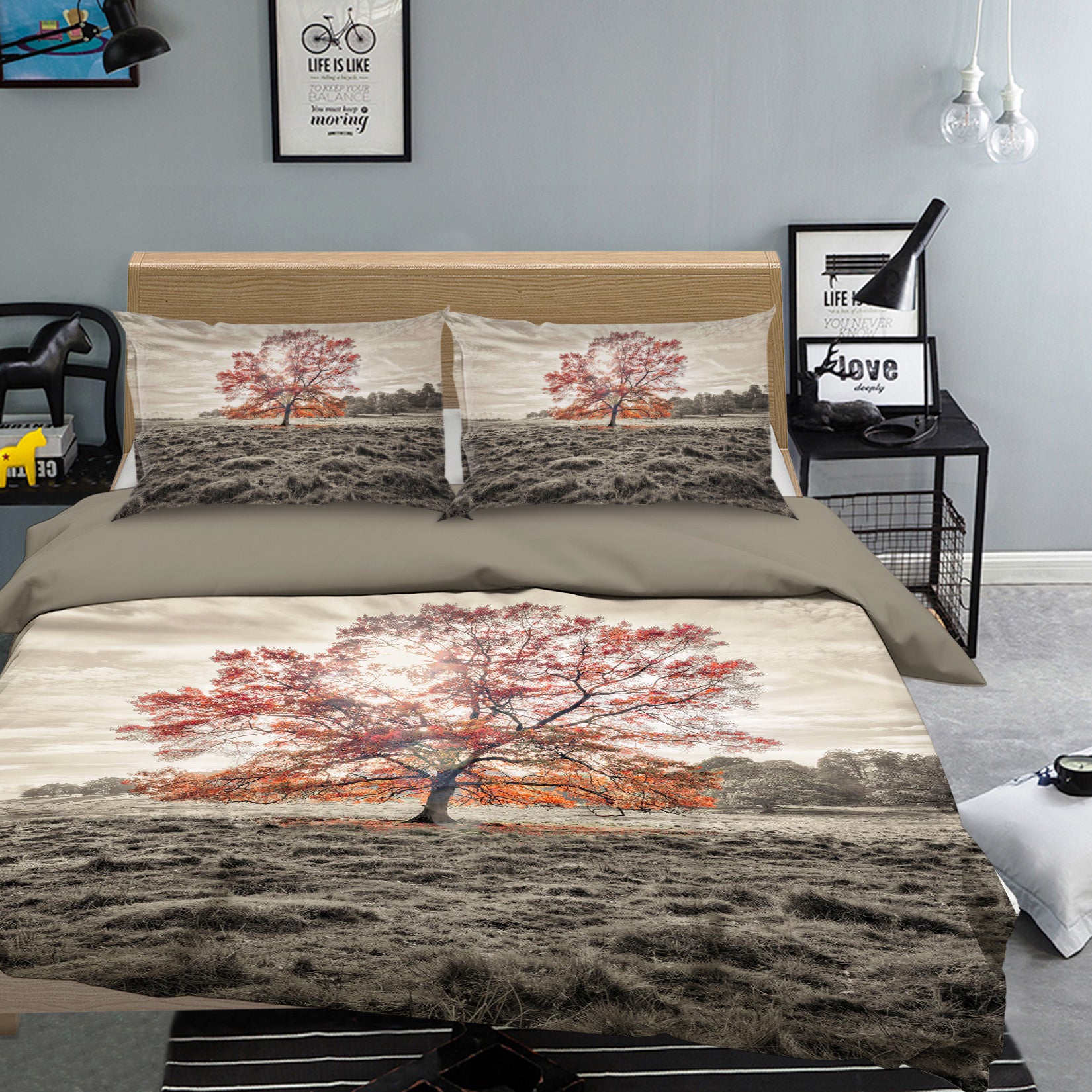 3D Prairie Tree 1063 Assaf Frank Bedding Bed Pillowcases Quilt