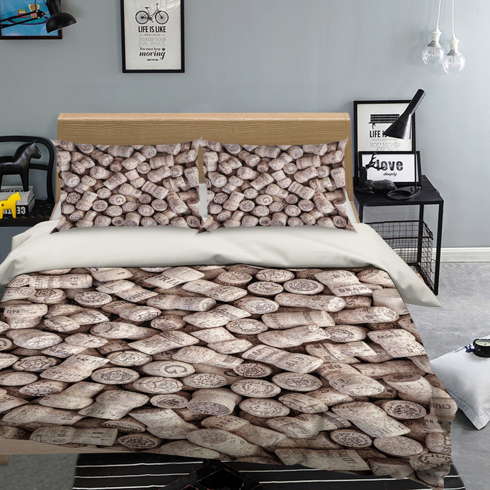 3D Wine Lid 6979 Assaf Frank Bedding Bed Pillowcases Quilt Cover Duvet Cover