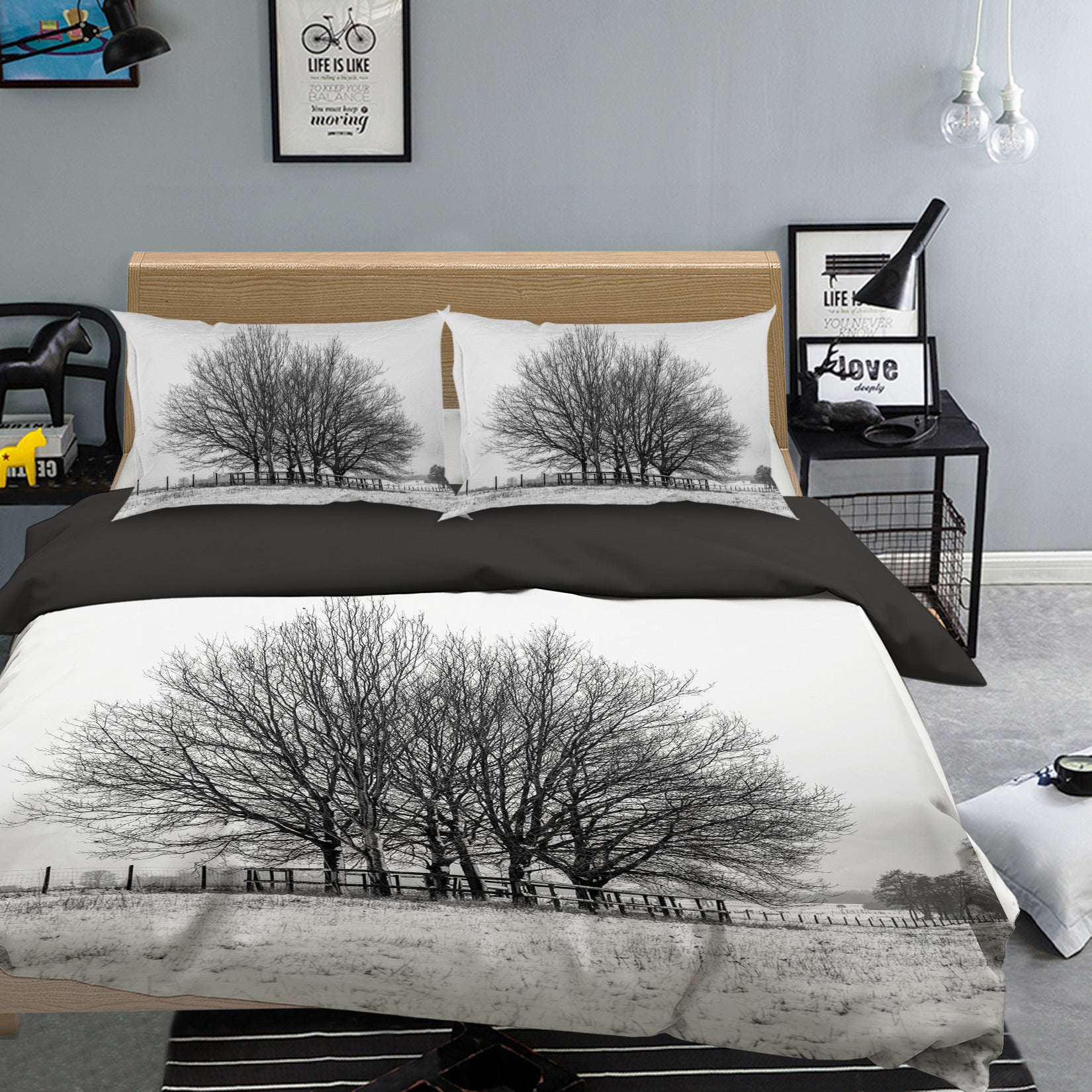 3D Snow Tree 1052 Assaf Frank Bedding Bed Pillowcases Quilt
