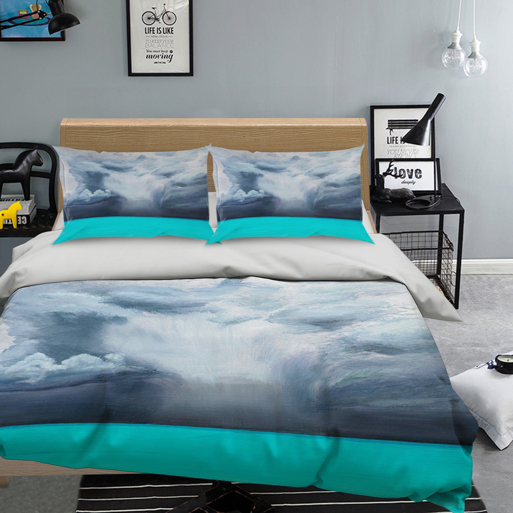 3D Green Lake 1767 Marina Zotova Bedding Bed Pillowcases Quilt