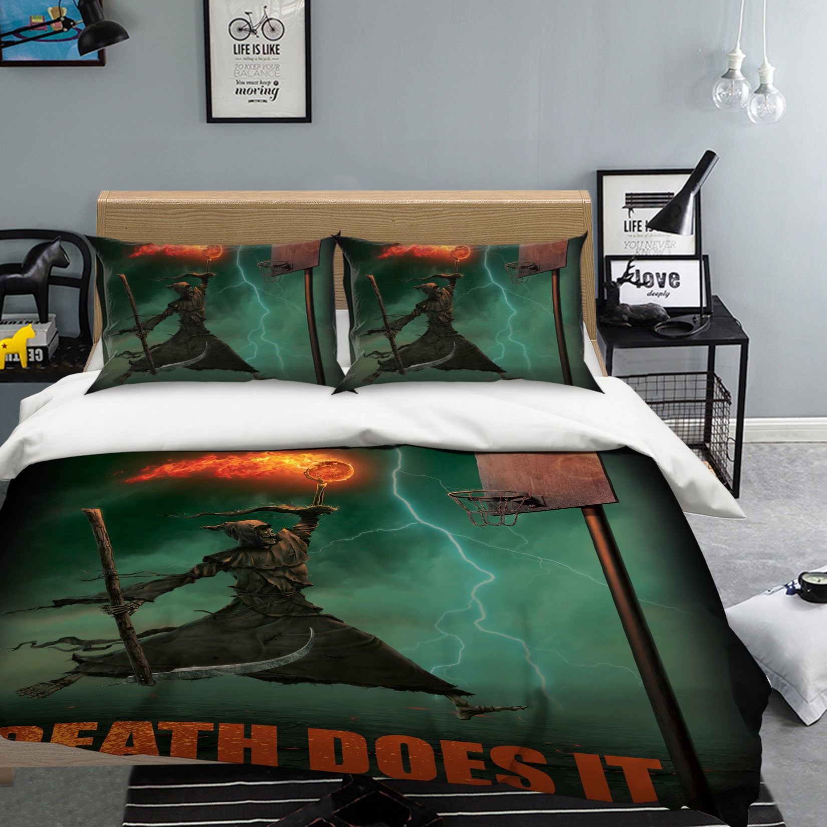 3D Death Does It 037 Bed Pillowcases Quilt Exclusive Designer Vincent