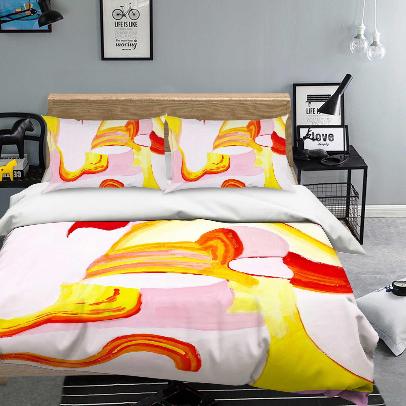 3D Abstract Painting 082 Bed Pillowcases Quilt