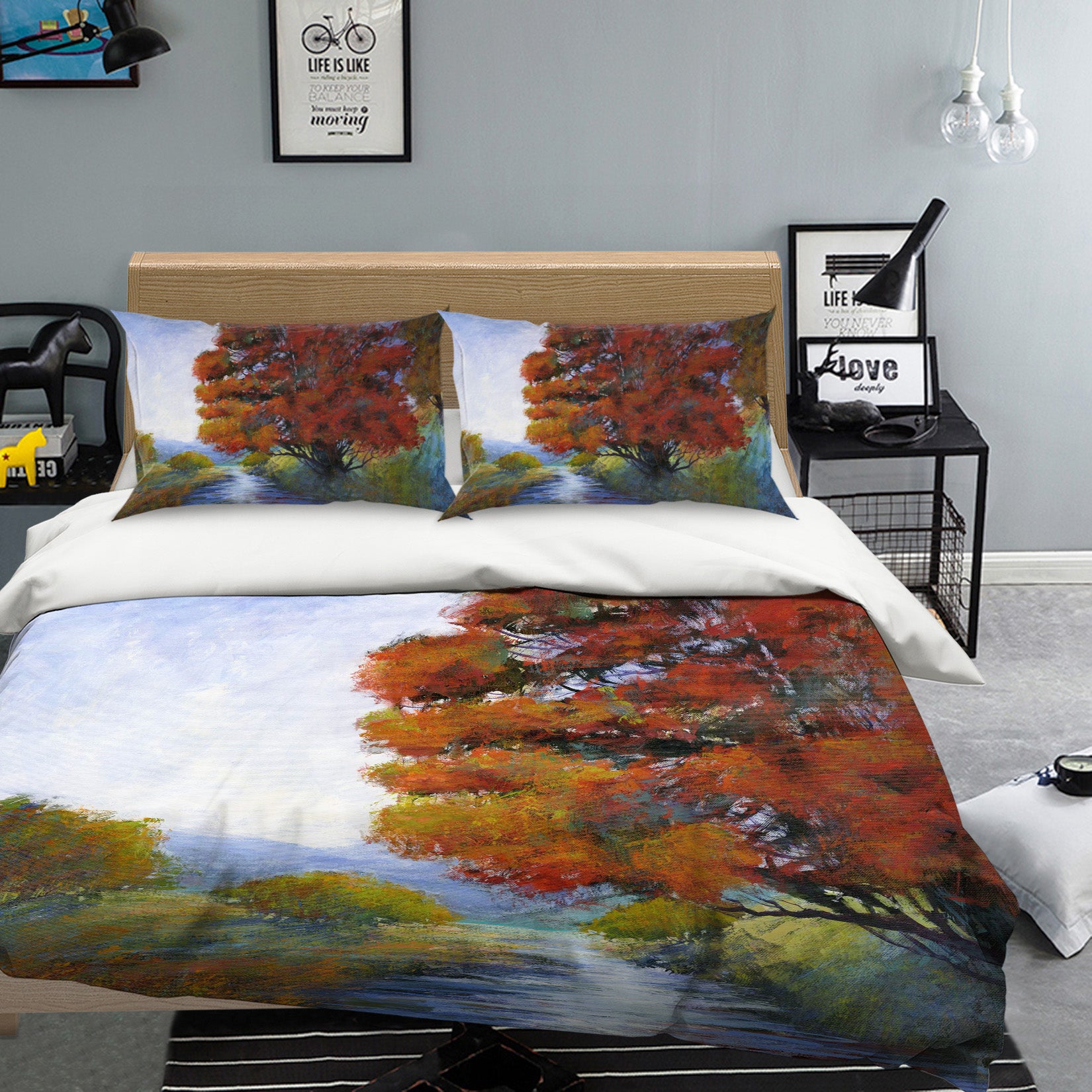 3D Maple River 1015 Michael Tienhaara Bedding Bed Pillowcases Quilt