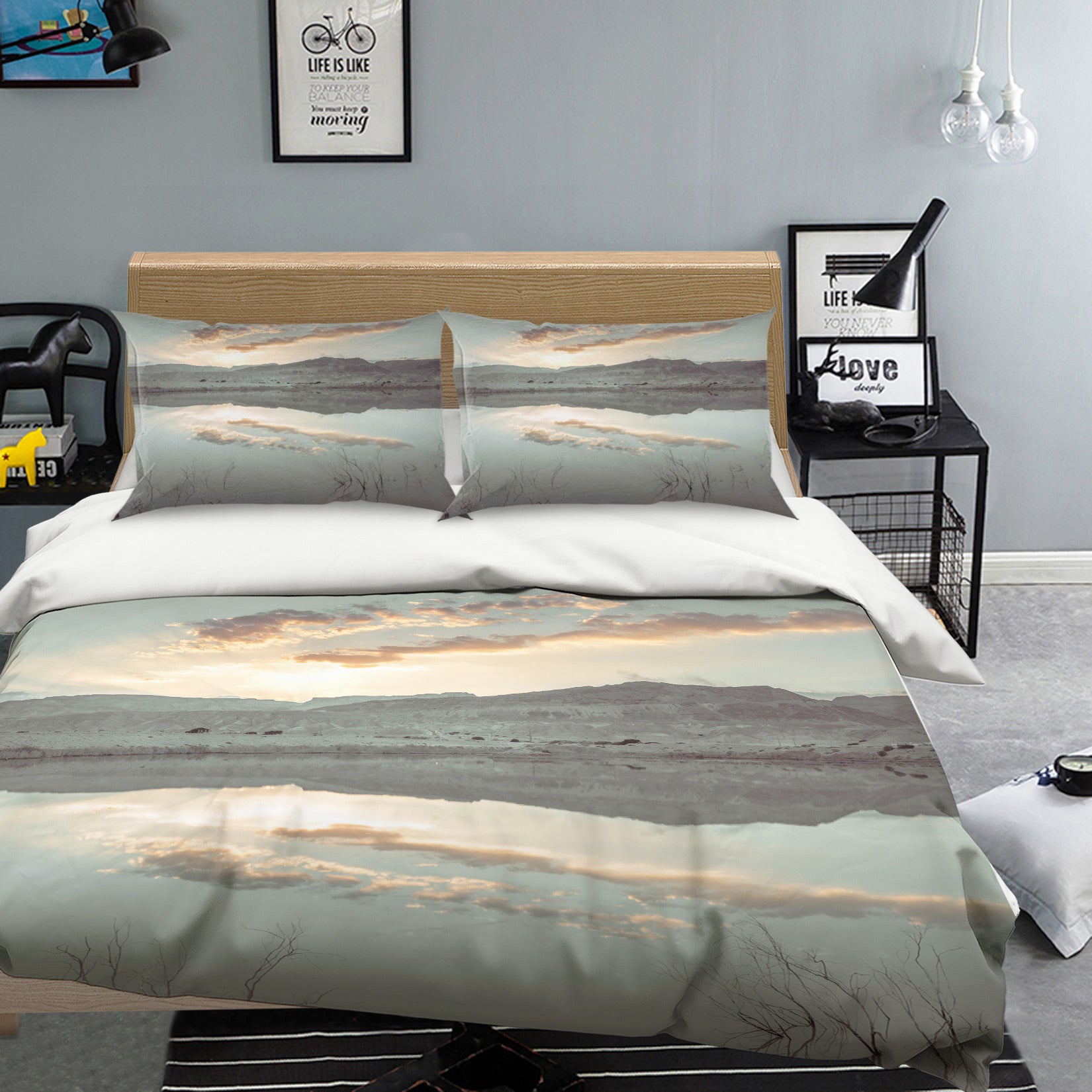 3D Cloud Reflection 1028 Assaf Frank Bedding Bed Pillowcases Quilt