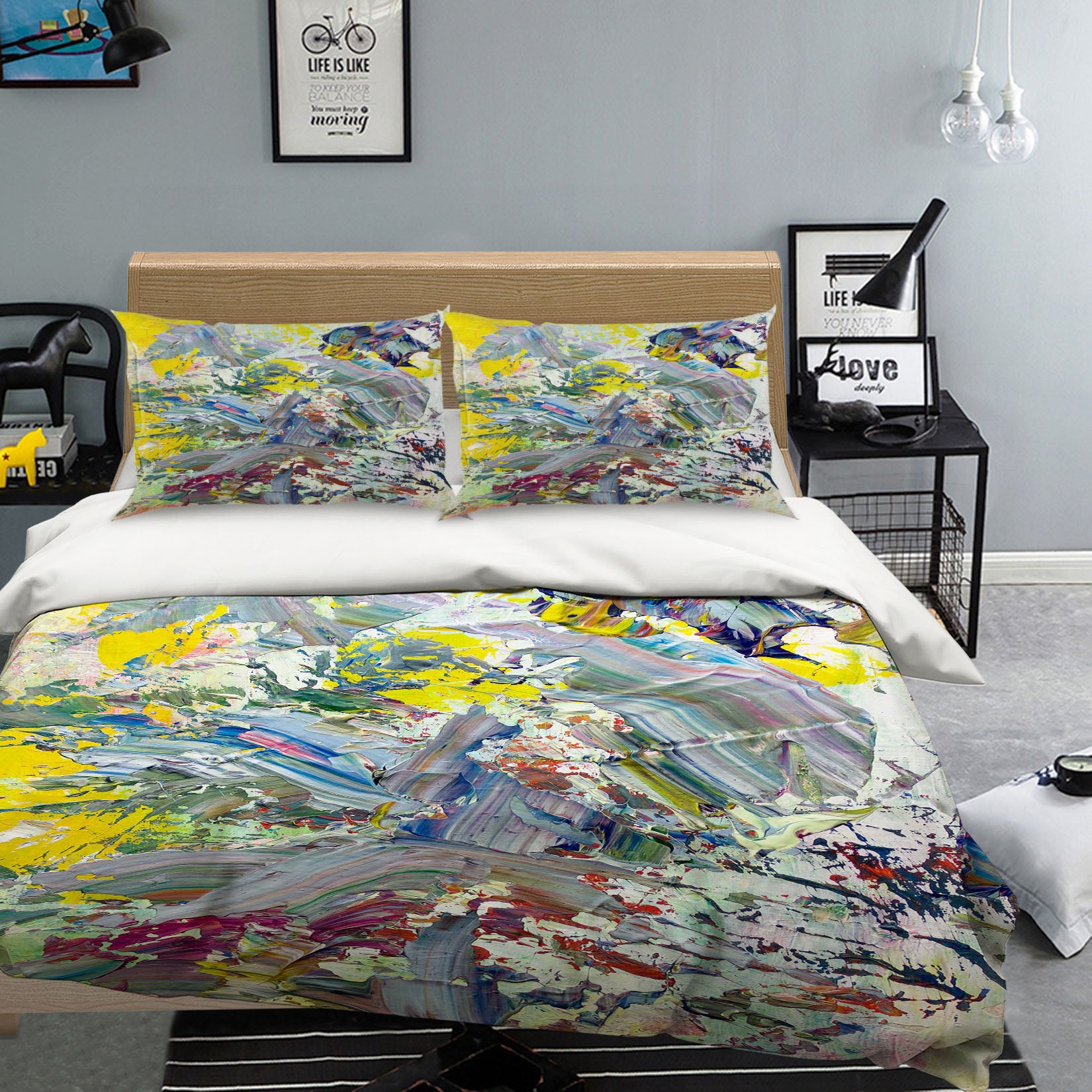 3D Abstract Smear 1127 Allan P. Friedlander Bedding Bed Pillowcases Quilt