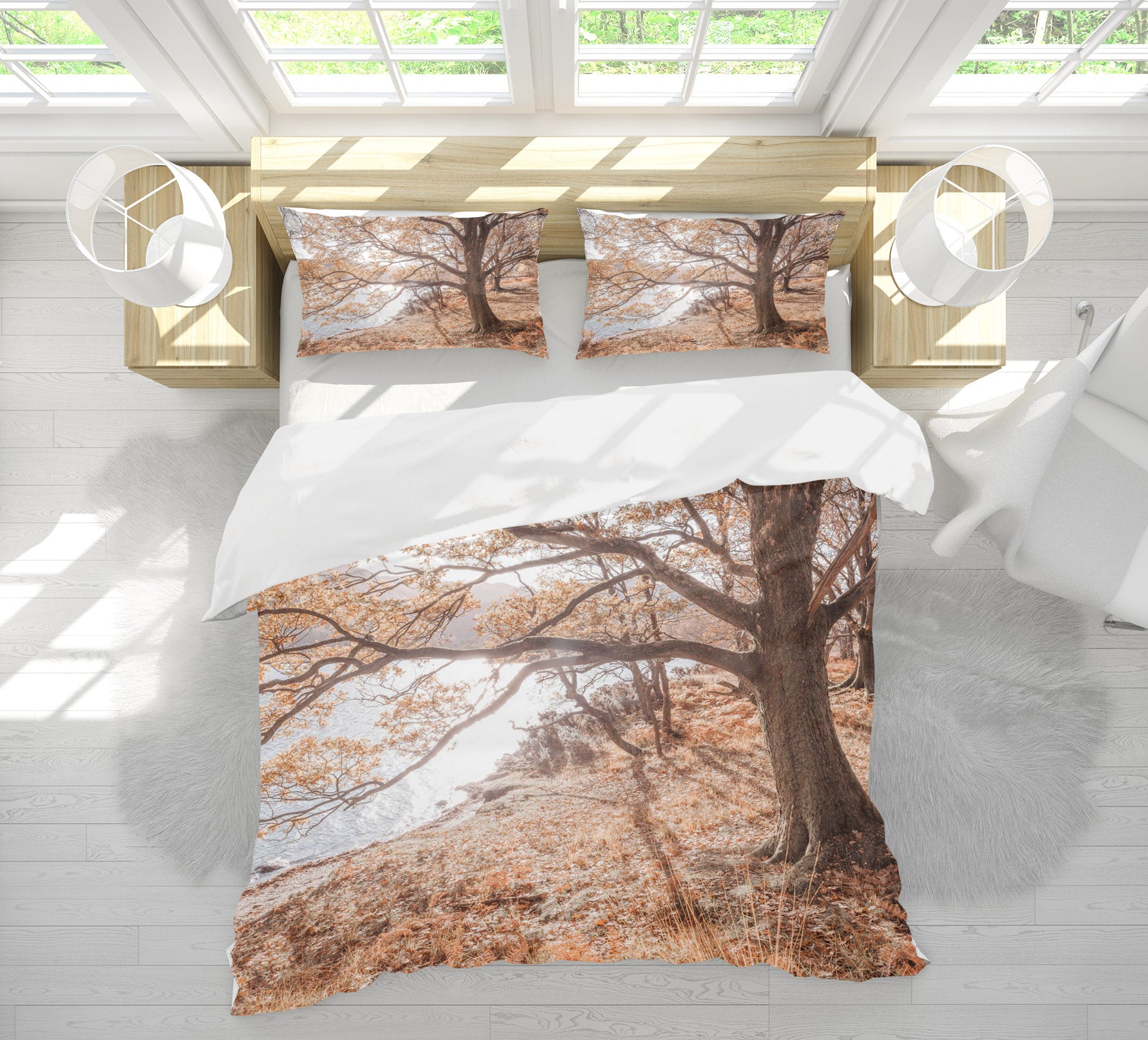 3D Riverside Tree 1069 Assaf Frank Bedding Bed Pillowcases Quilt
