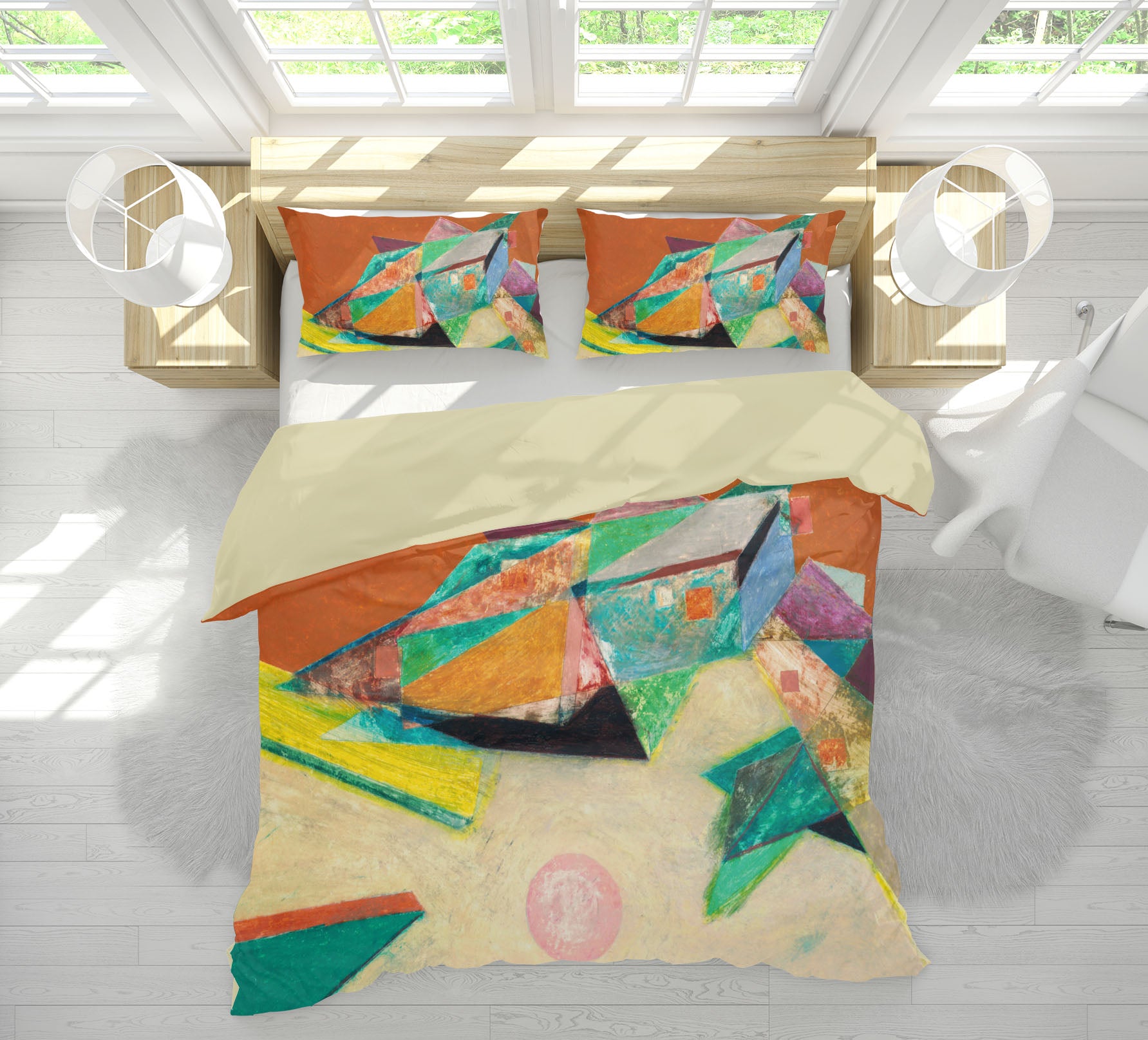 3D Origami Frog 116 Allan P. Friedlander Bedding Bed Pillowcases Quilt