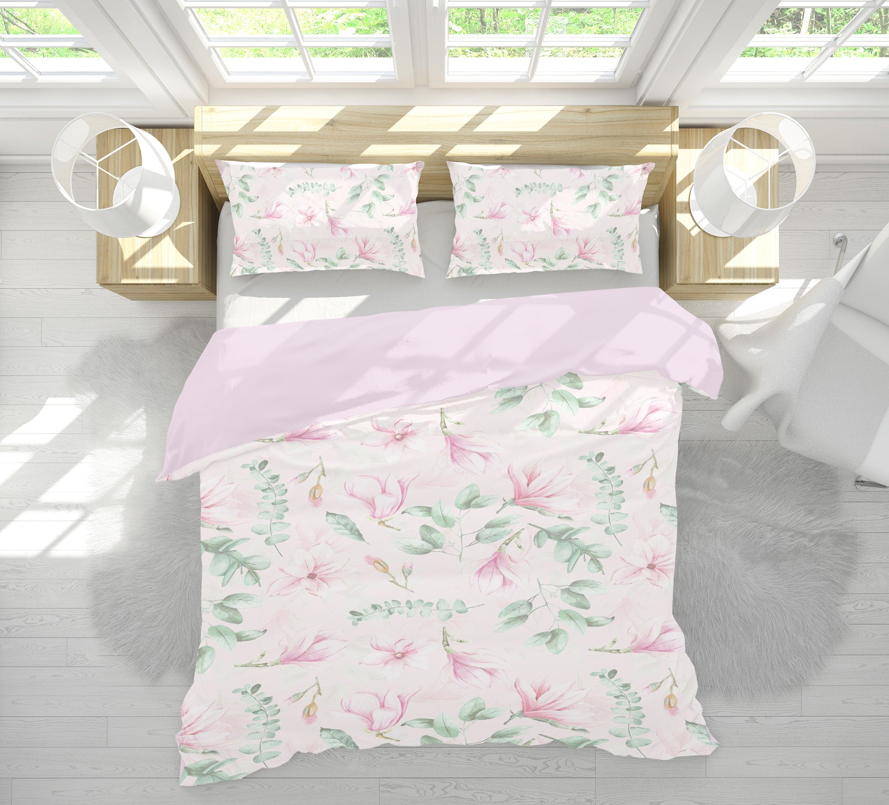 3D Pink Lily 049 Uta Naumann Bedding Bed Pillowcases Quilt