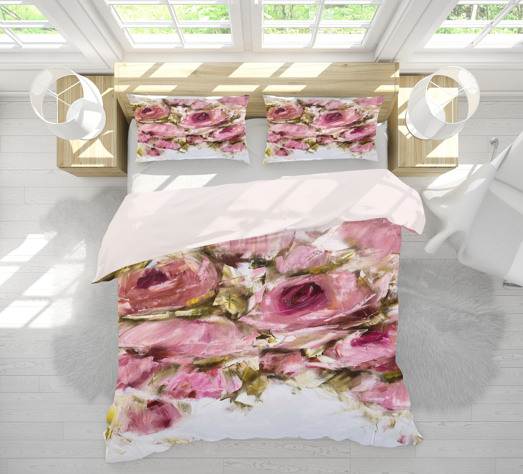 3D Elegant Rose 483 Skromova Marina Bedding Bed Pillowcases Quilt