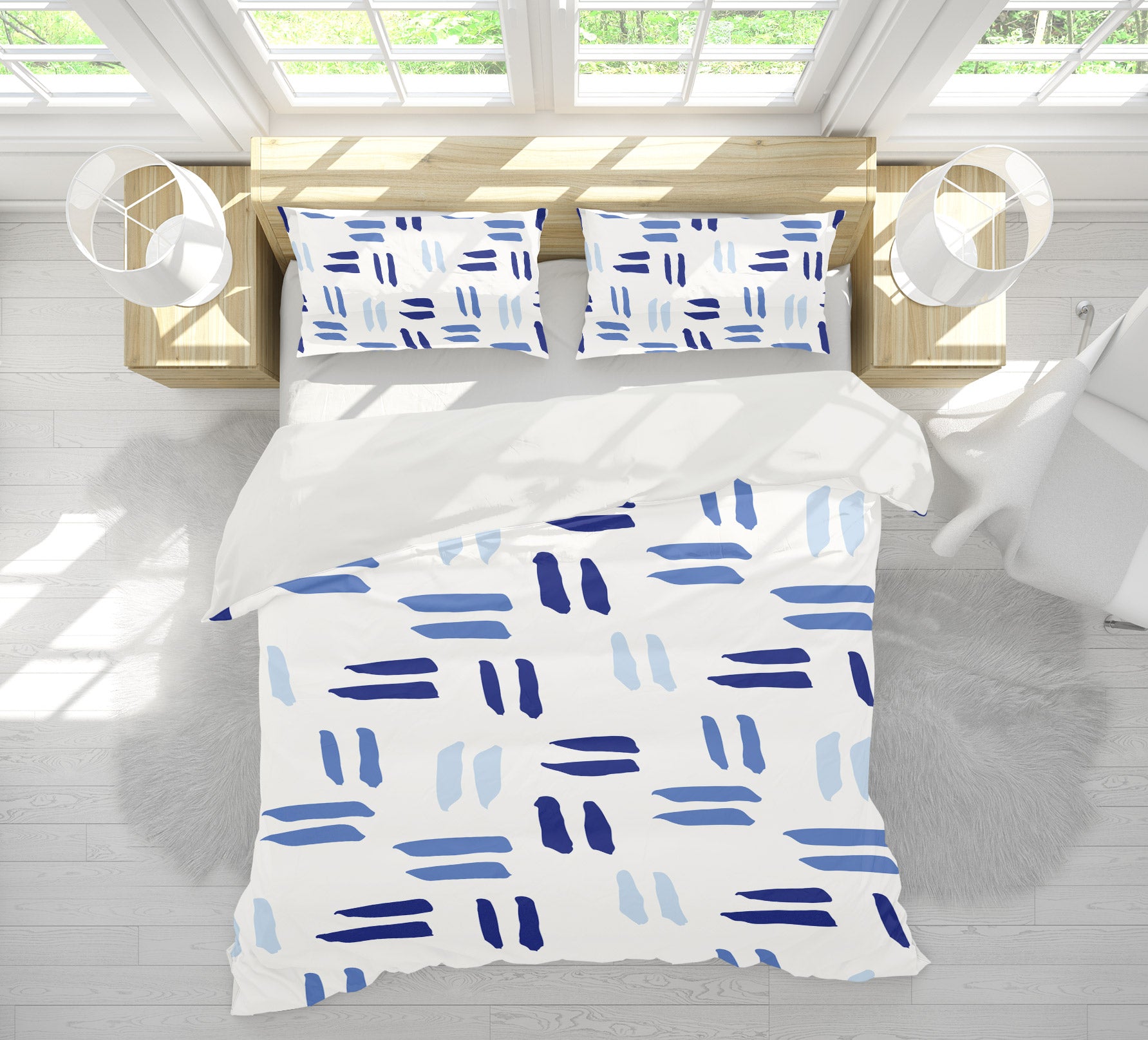 3D Blue Equal Sign 109166 Kashmira Jayaprakash Bedding Bed Pillowcases Quilt