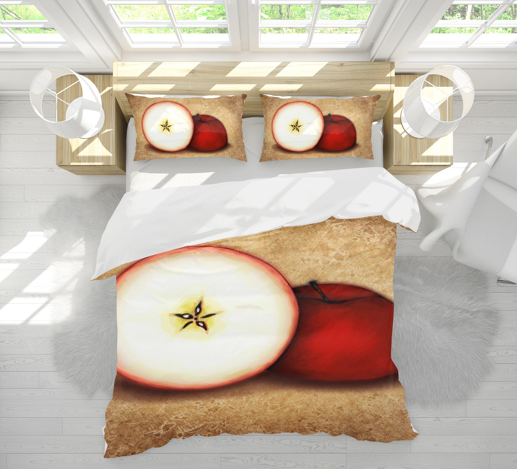 3D Red Apple 8855 Brigid Ashwood Bedding Bed Pillowcases Quilt Cover Duvet Cover