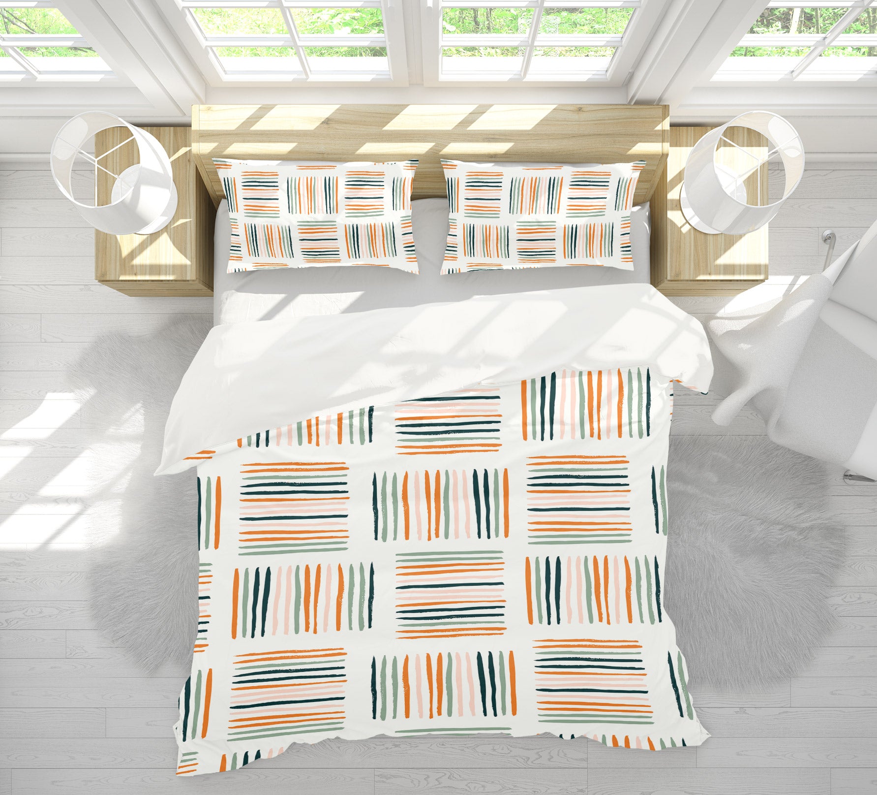 3D Colorful Line Stripes 109156 Kashmira Jayaprakash Bedding Bed Pillowcases Quilt