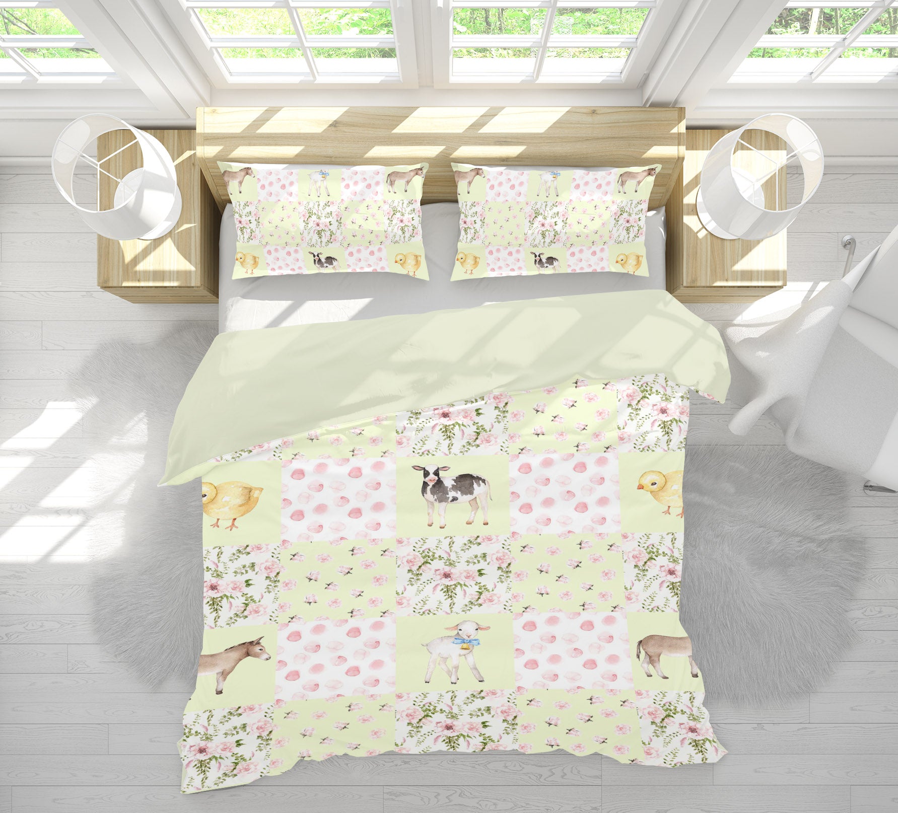 3D Cattle Chicken Sheep 201 Uta Naumann Bedding Bed Pillowcases Quilt