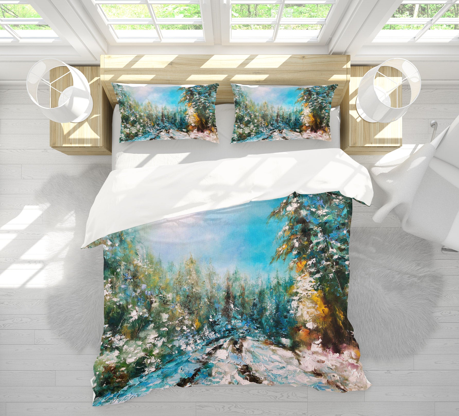 3D Painted Forest 436 Skromova Marina Bedding Bed Pillowcases Quilt
