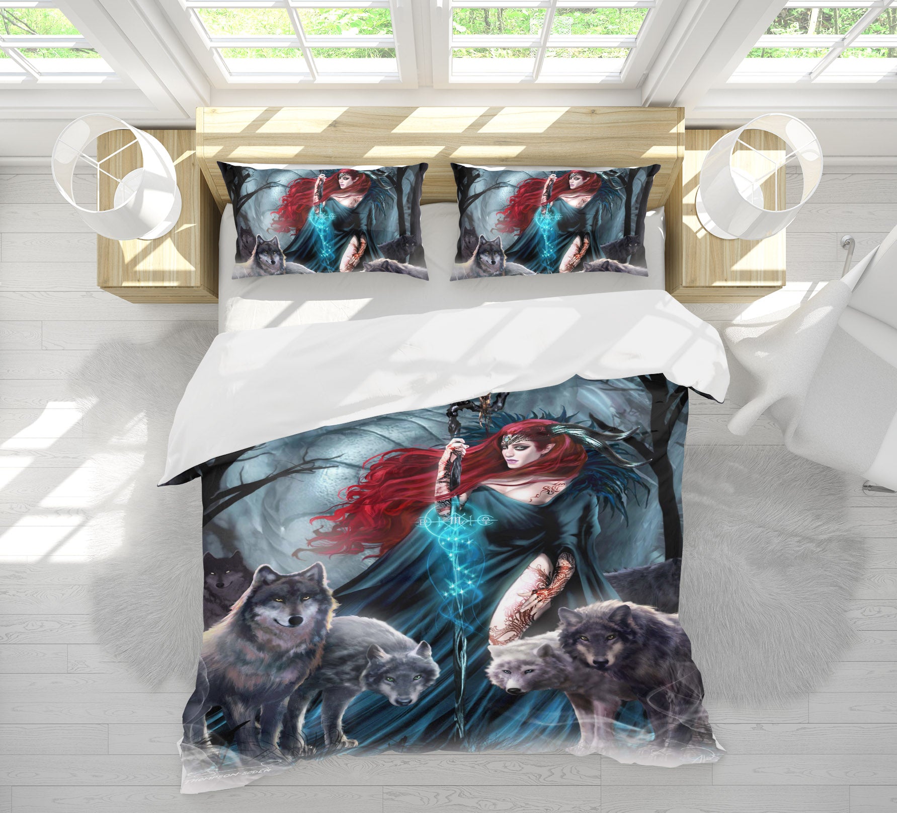 3D Dragon Woman 8338 Ruth Thompson Bedding Bed Pillowcases Quilt Cover Duvet Cover