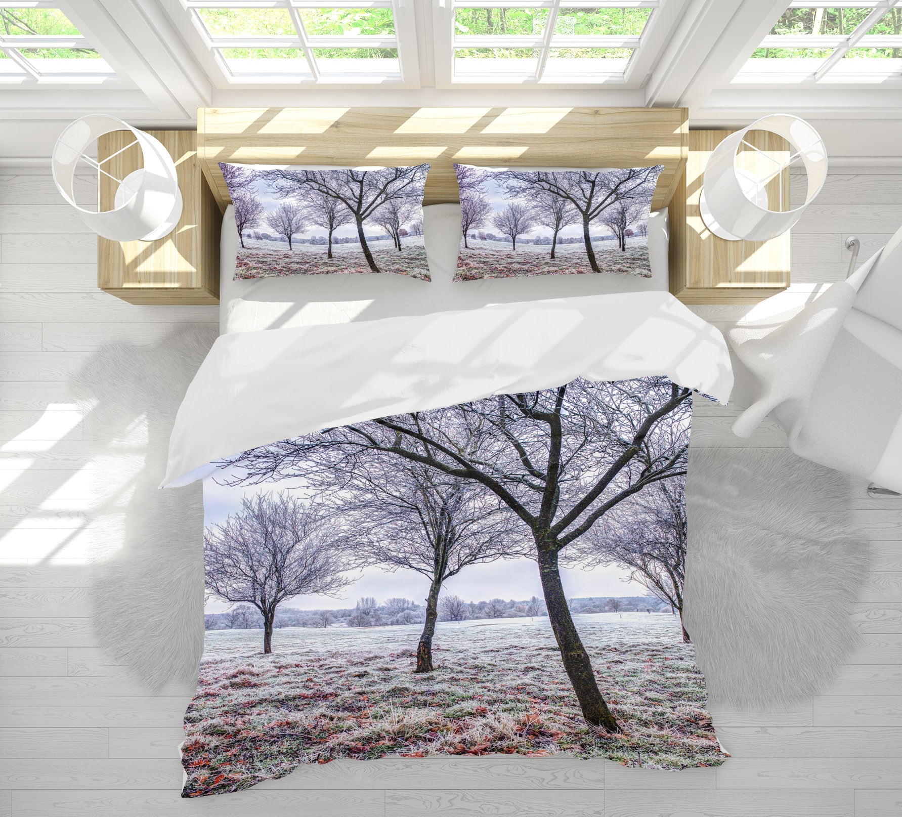 3D Snow Tree 85180 Assaf Frank Bedding Bed Pillowcases Quilt