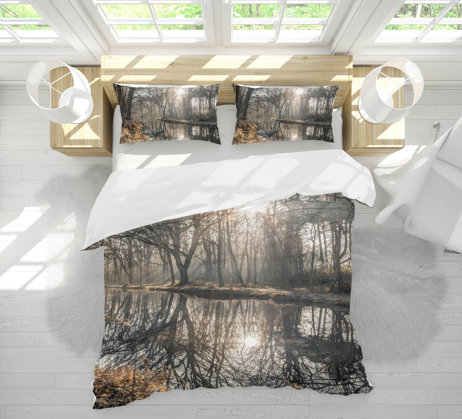 3D Woods Sunshine 85127 Assaf Frank Bedding Bed Pillowcases Quilt