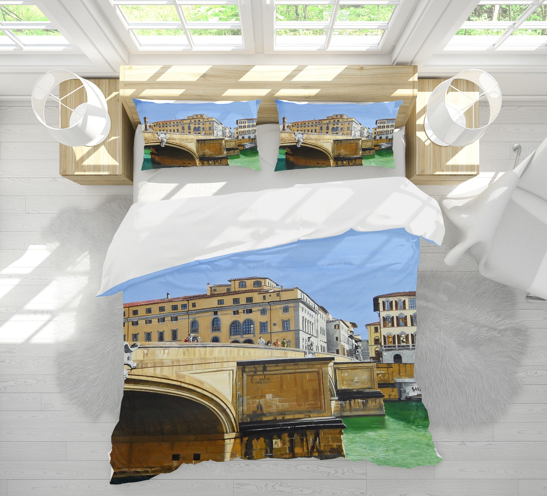 3D Building Bridge 11061 Matthew Holden Bates Bedding Bed Pillowcases Quilt