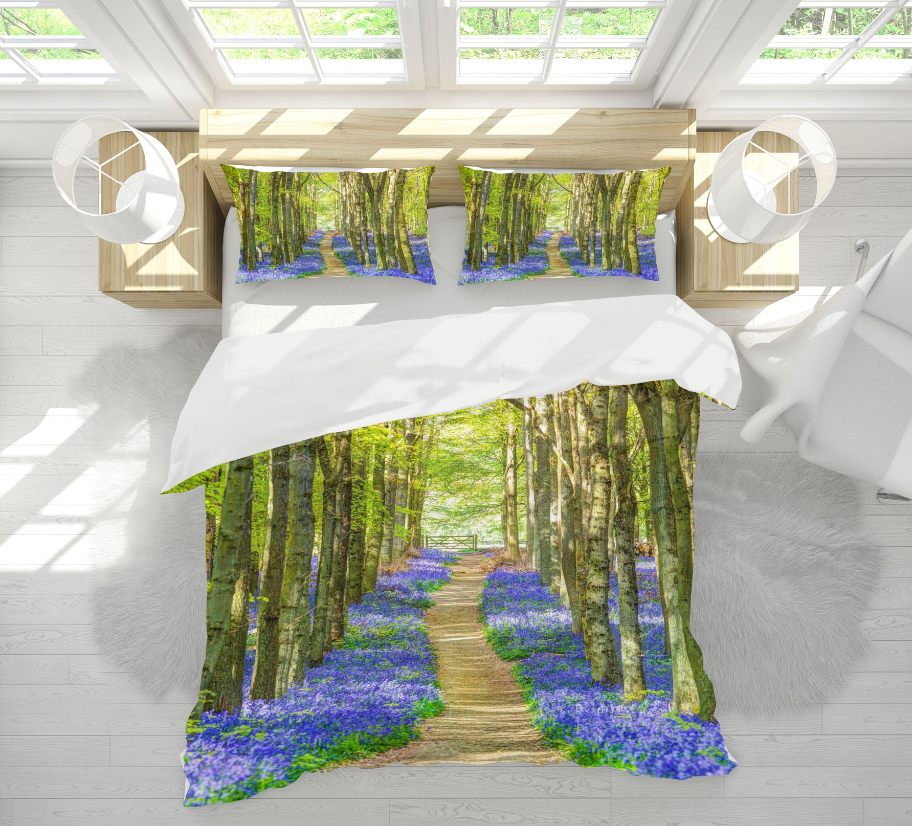 3D Tree Lined Road 2016 Assaf Frank Bedding Bed Pillowcases Quilt