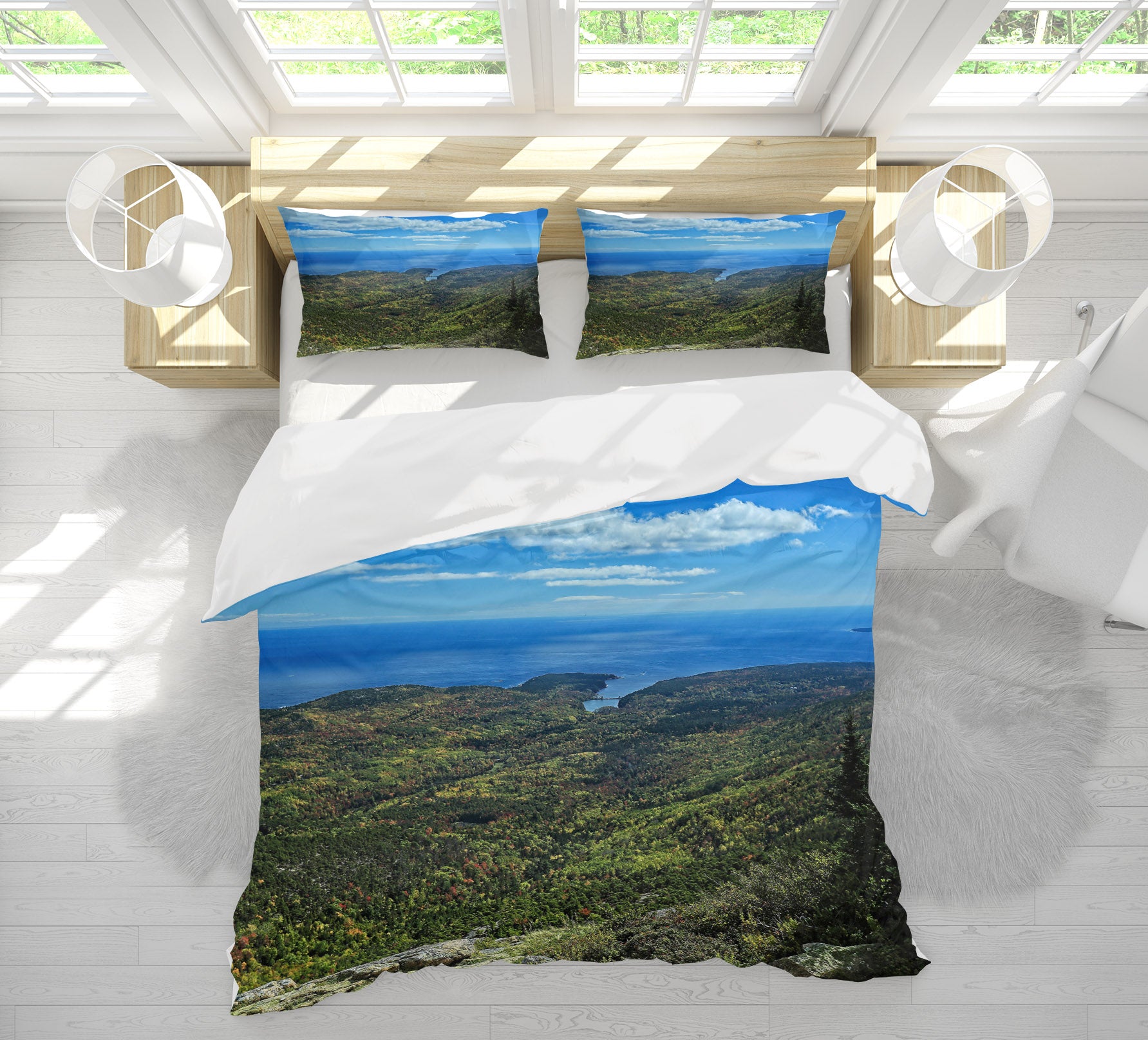 3D Grass Tree Mountain 11178 Kathy Barefield Bedding Bed Pillowcases Quilt