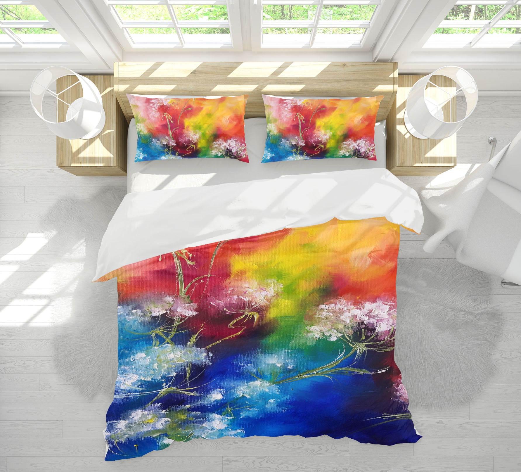 3D Colorful Flower 614 Skromova Marina Bedding Bed Pillowcases Quilt