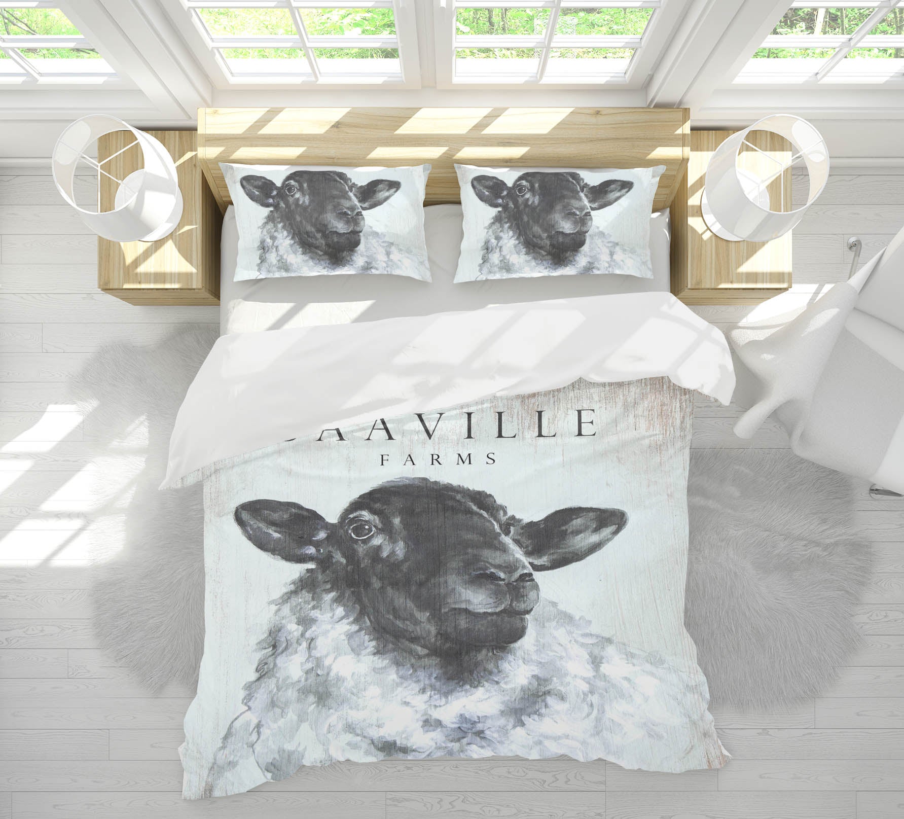 3D Sheep Avatar 101 Debi Coules Bedding Bed Pillowcases Quilt