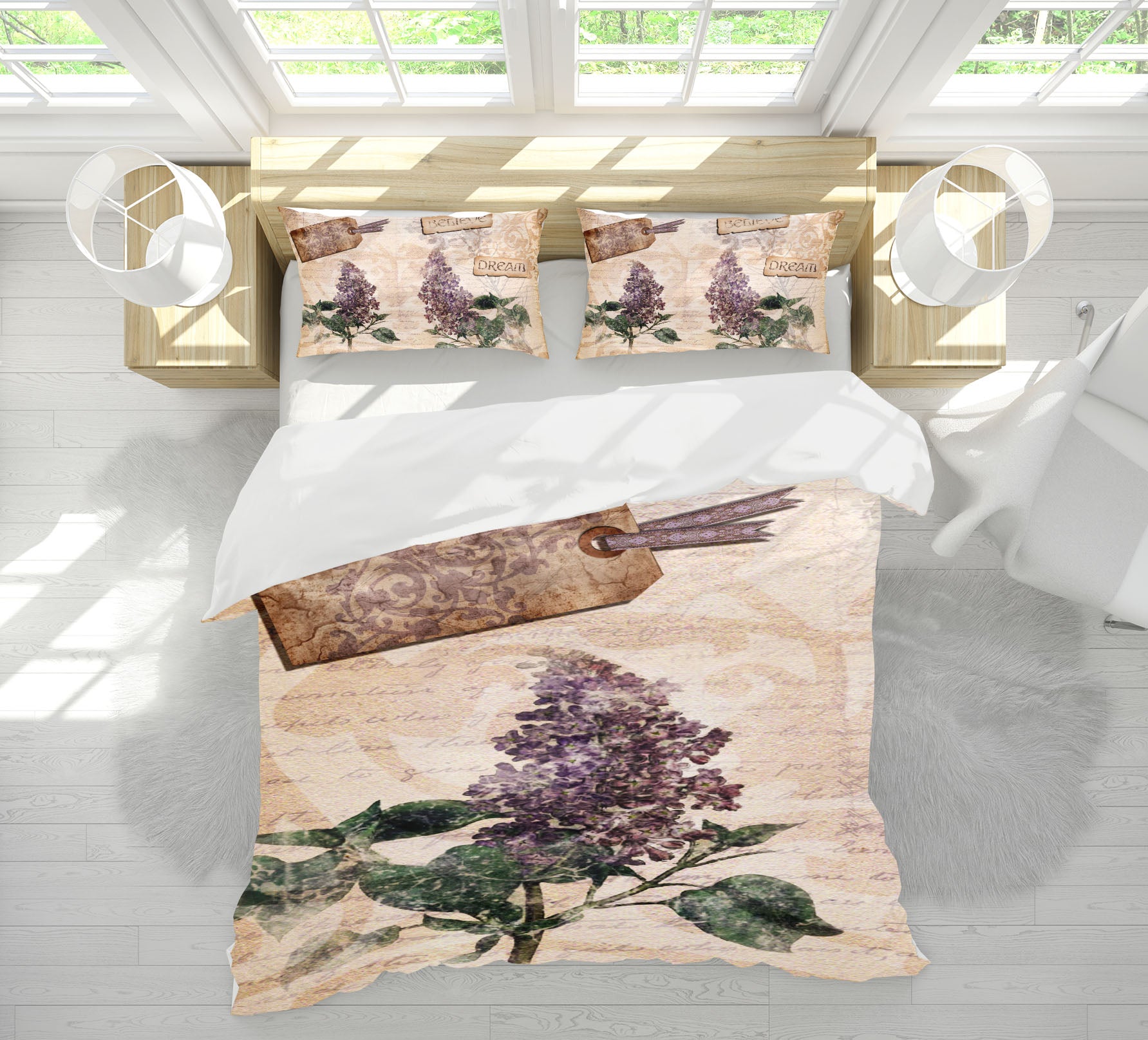 3D Purple Lavender 8849 Brigid Ashwood Bedding Bed Pillowcases Quilt Cover Duvet Cover