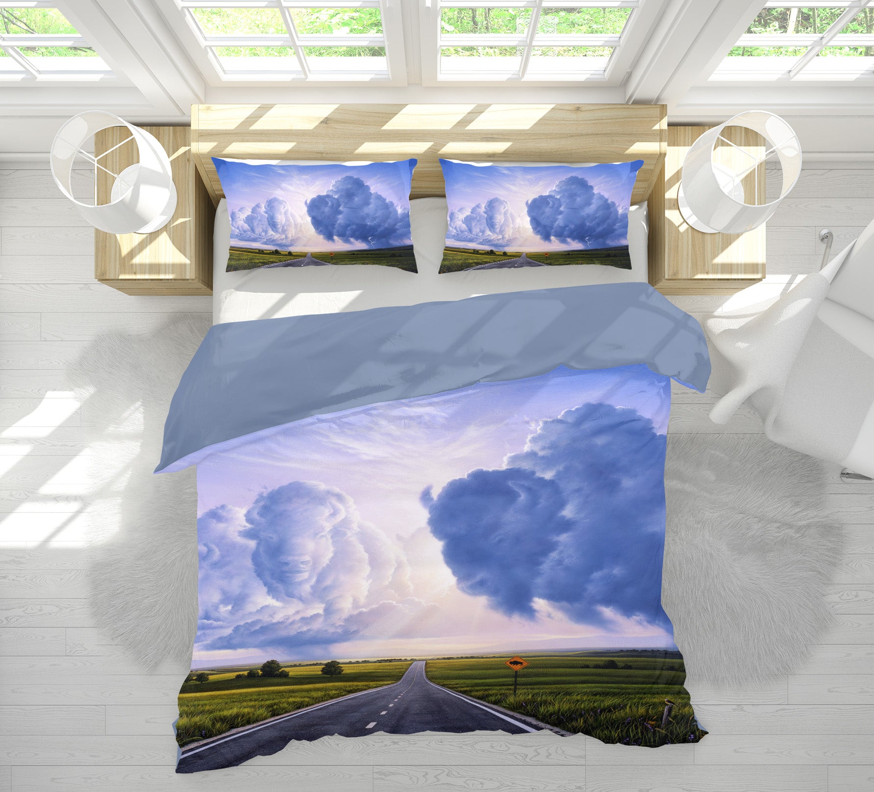 3D Buffalo Crossing 2115 Jerry LoFaro bedding Bed Pillowcases Quilt
