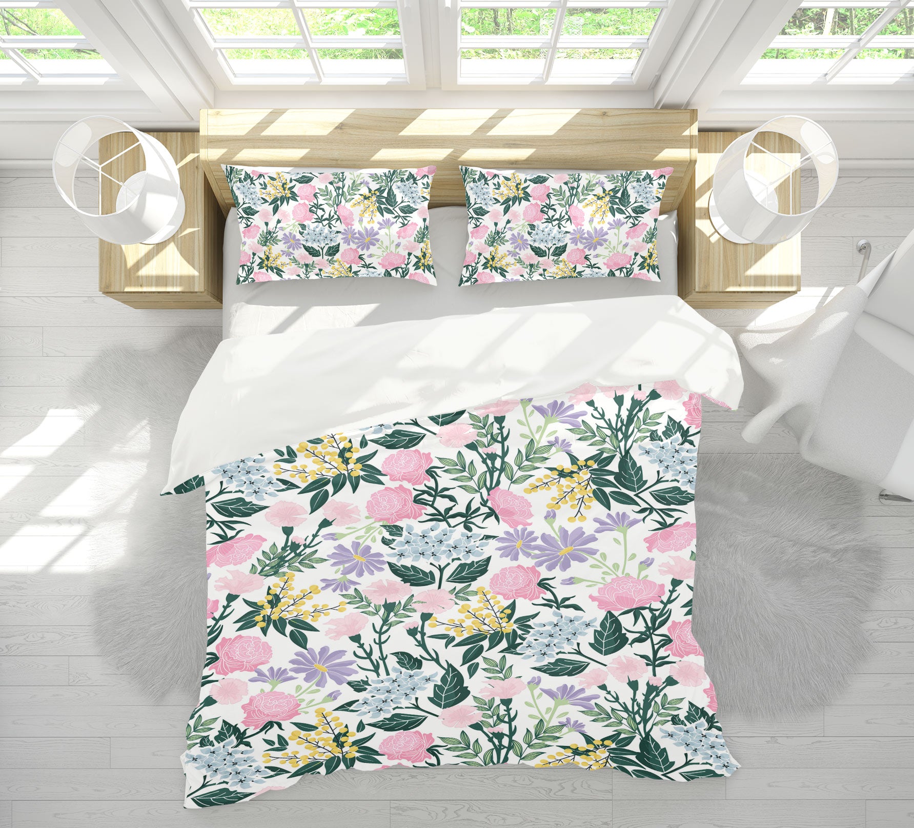 3D Flowers 109122 Kashmira Jayaprakash Bedding Bed Pillowcases Quilt