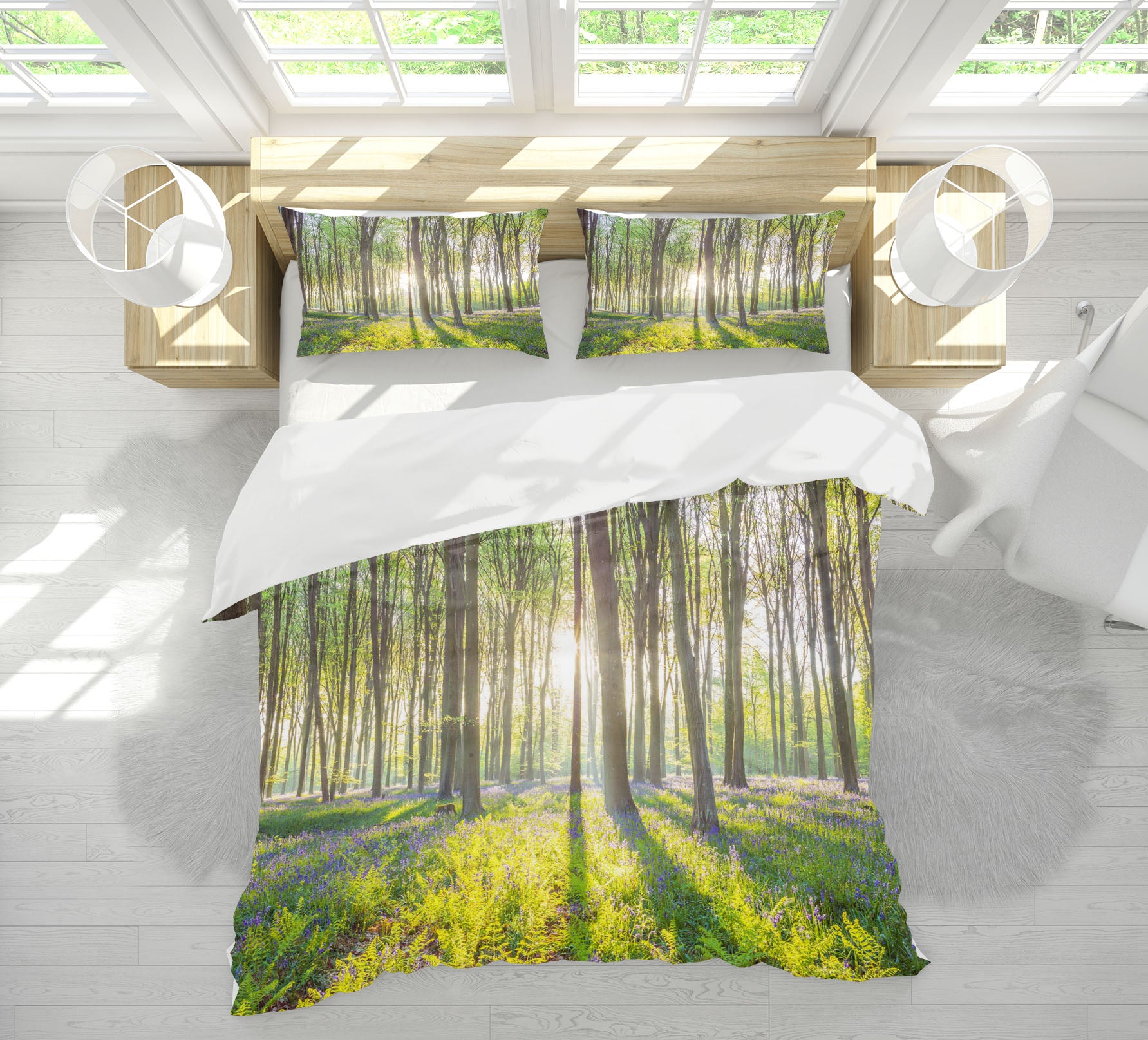 3D Sunshine Forest 2022 Assaf Frank Bedding Bed Pillowcases Quilt