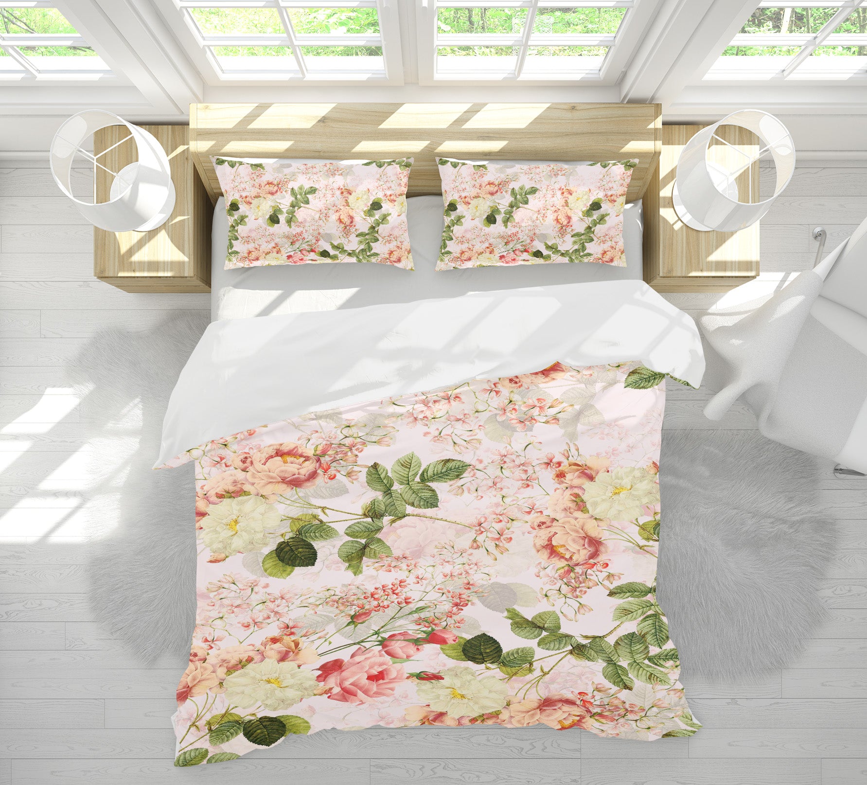 3D Red Flower 130 Uta Naumann Bedding Bed Pillowcases Quilt
