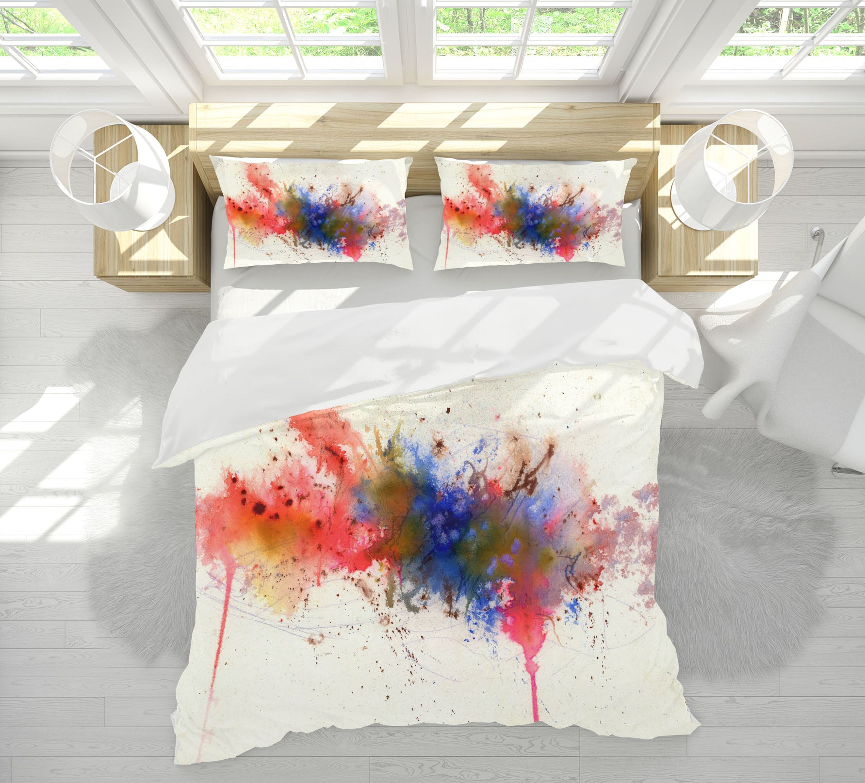 3D Color Splash 2010 Anne Farrall Doyle Bedding Bed Pillowcases Quilt