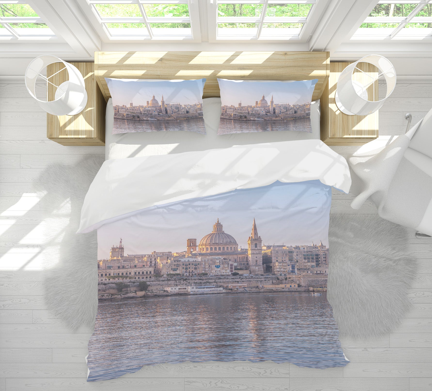 3D Building River 85117 Assaf Frank Bedding Bed Pillowcases Quilt