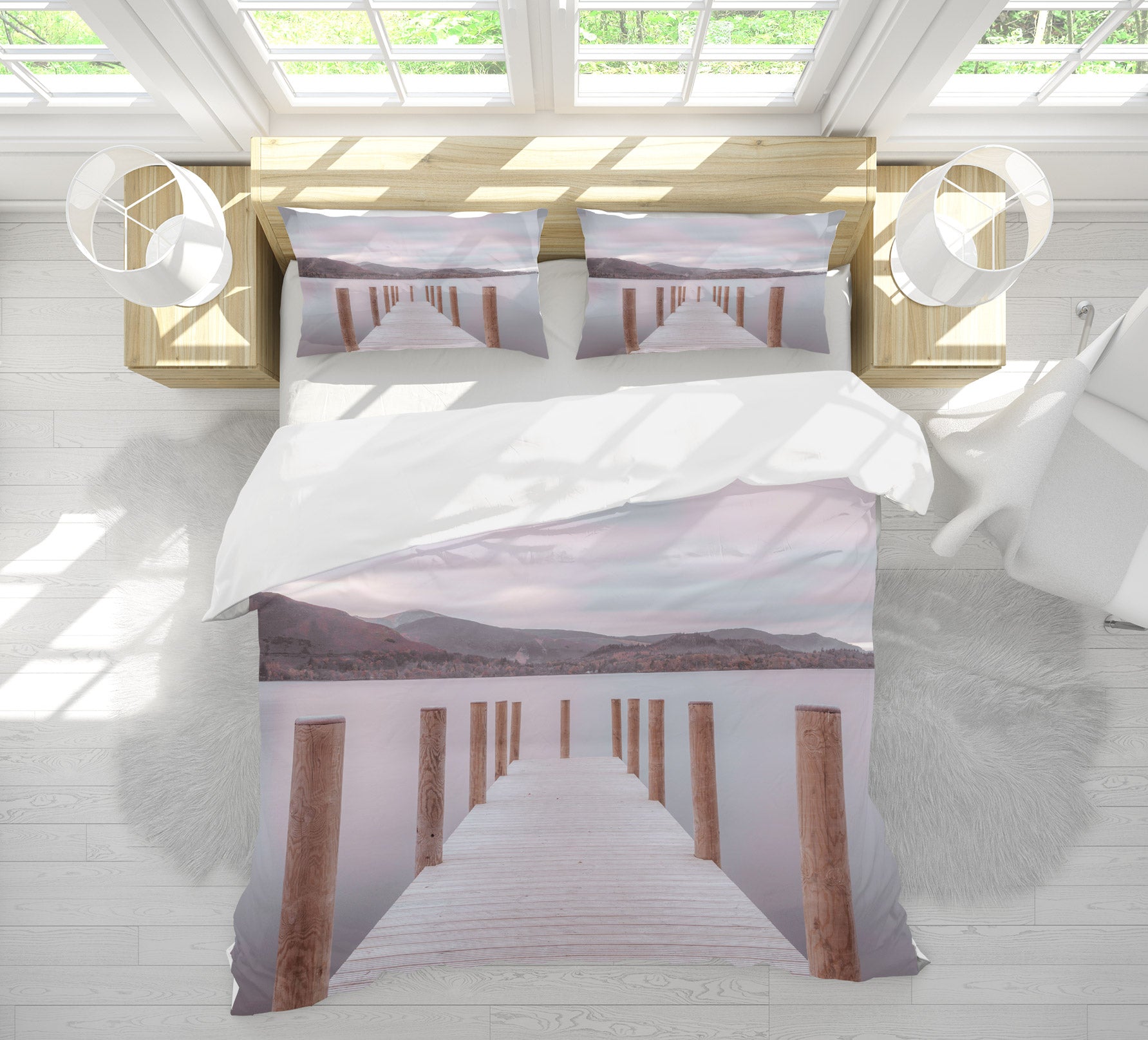 3D Wooden Pier 1070 Assaf Frank Bedding Bed Pillowcases Quilt