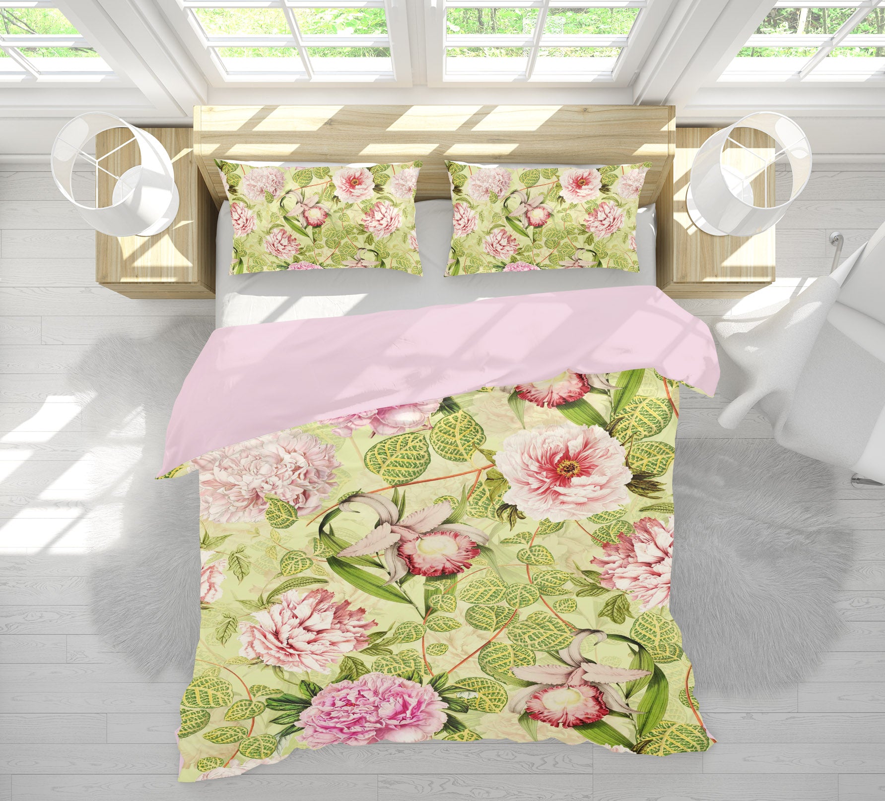 3D Flower Leaf Texture 184 Uta Naumann Bedding Bed Pillowcases Quilt